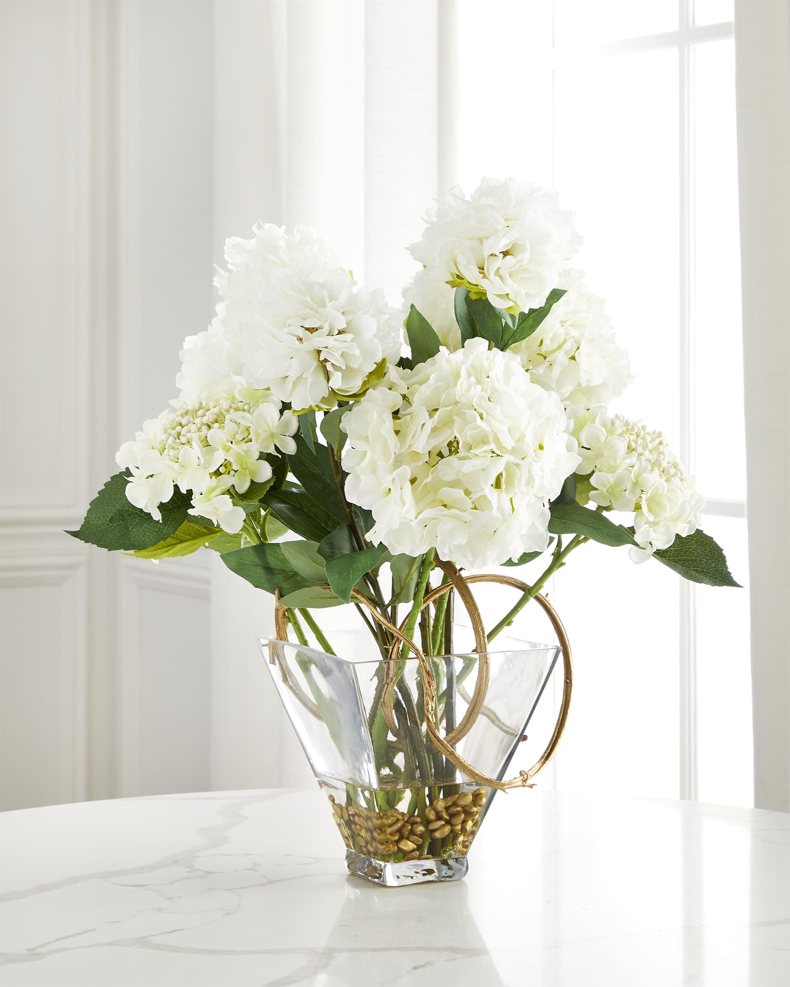 John-Richard Collection Soft Peonies Faux-Floral Arrangement | Horchow
