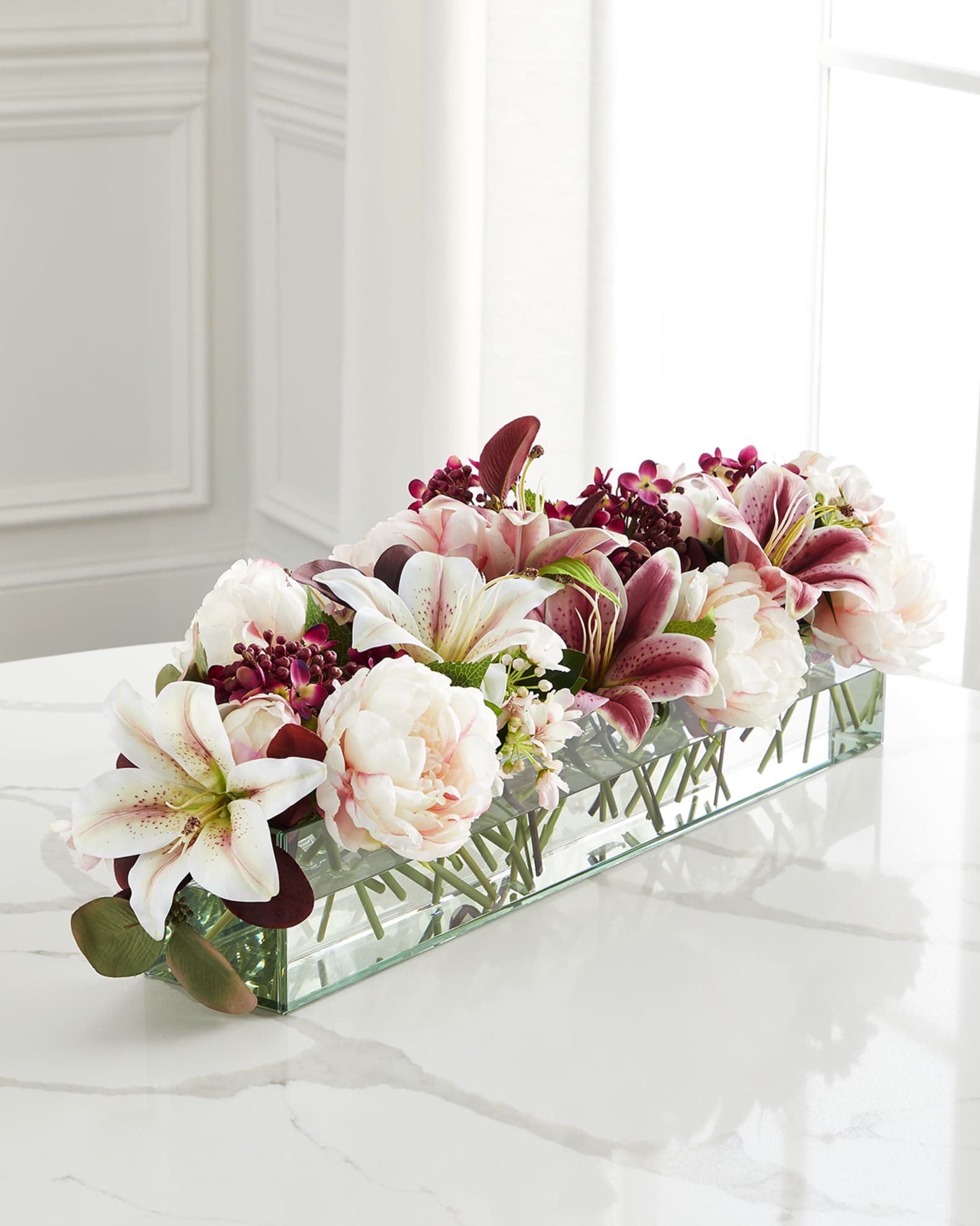 John-Richard Collection Pink Whisper Floral Arrangement 