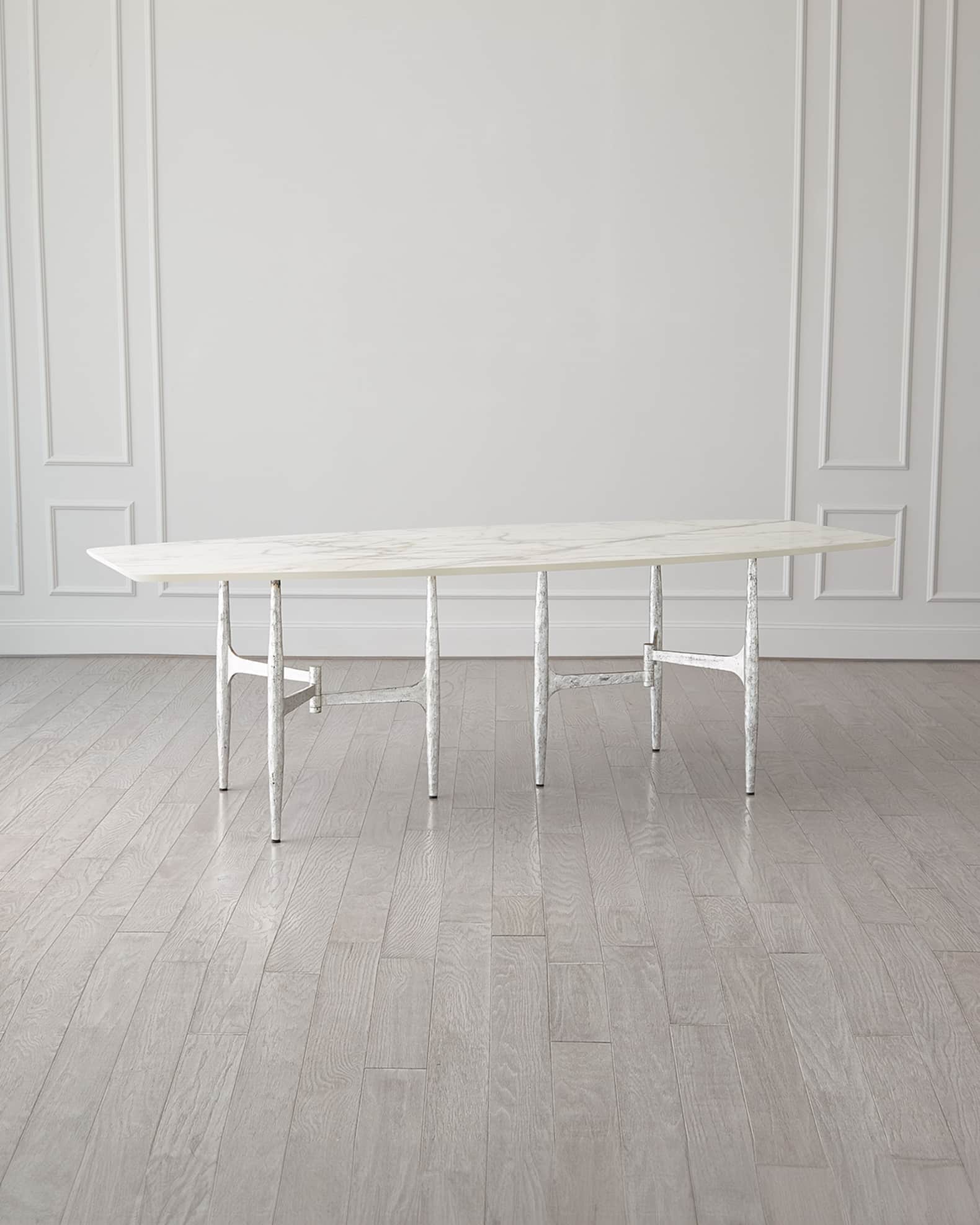 Global Views Radius Dining Table, 96" 