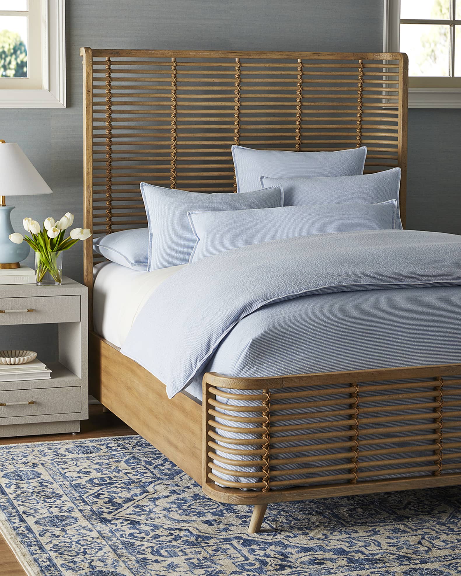 Rattan king hot sale single