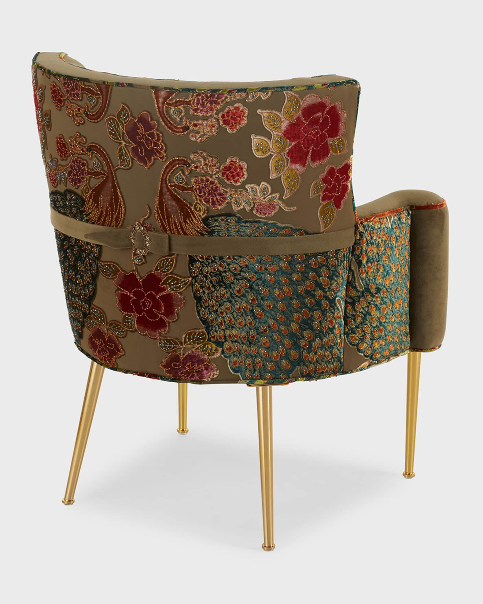 Accent chair brass legs clearance