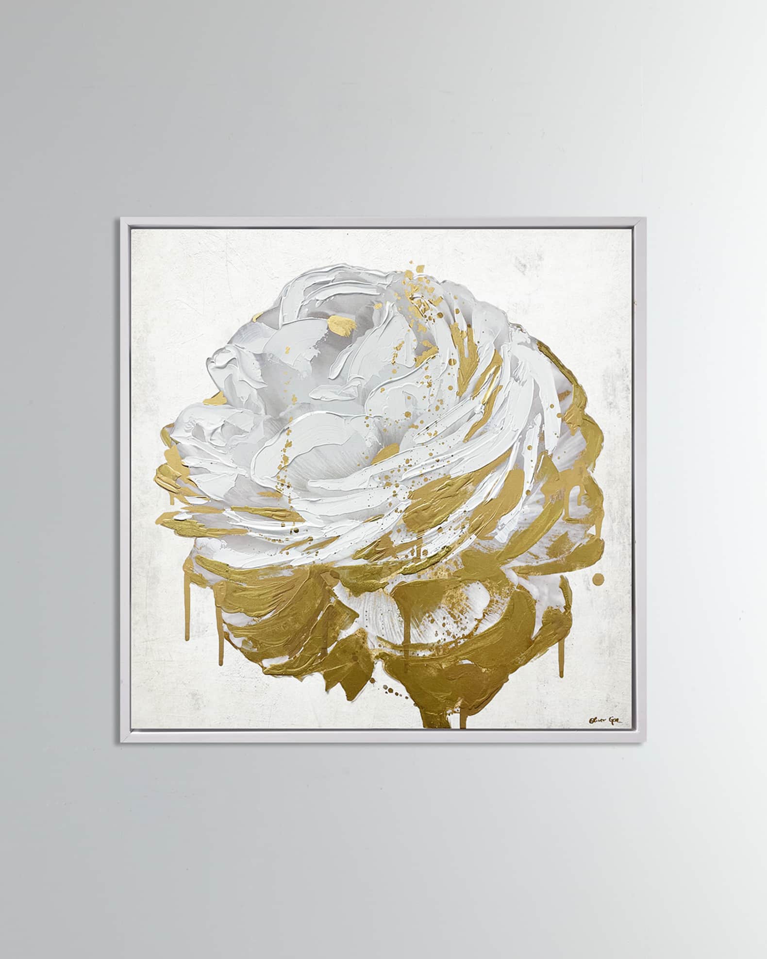 The Oliver Gal Artist Co. 'Gilded Floral' Hand-Embellished