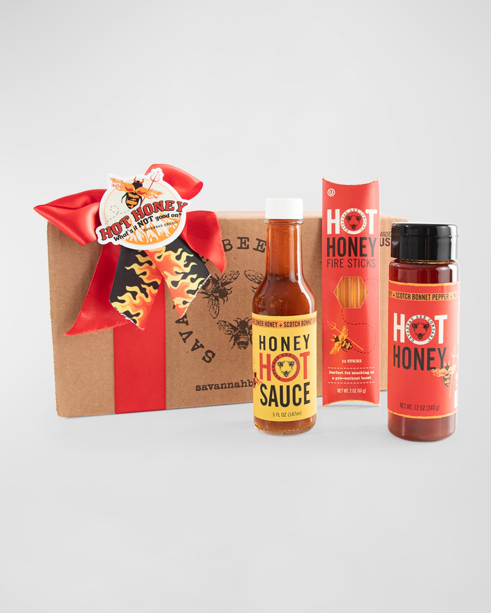 Savannah Bee Company Hot Honey Gift Box 