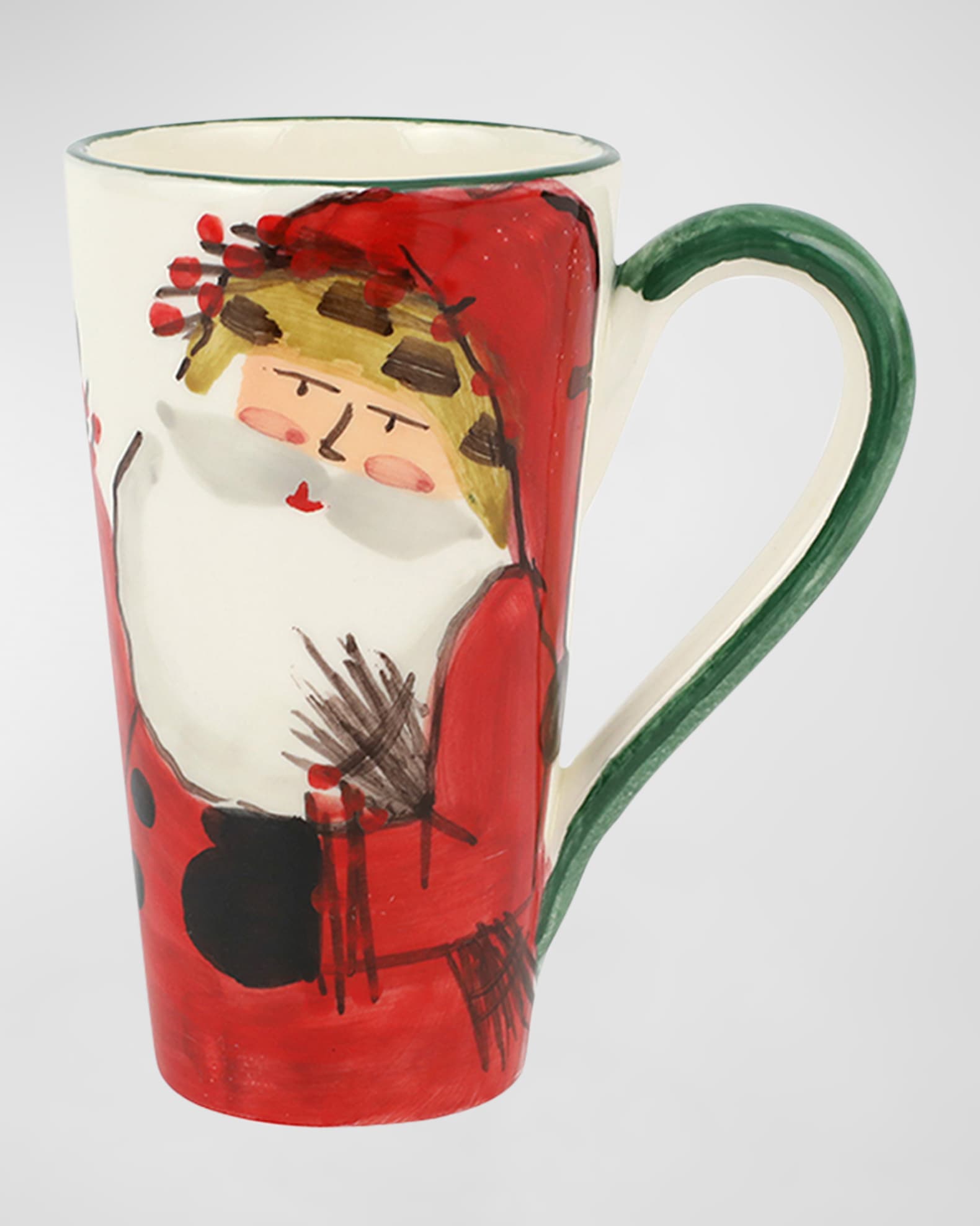 Vietri Old St. Nick Latte Mug with Bird Nest Horchow