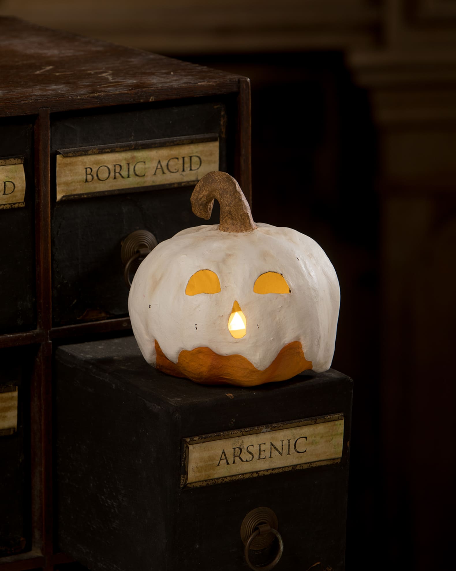 Bethany Lowe Ghost Jack Luminary Squatty Halloween Decoration Horchow