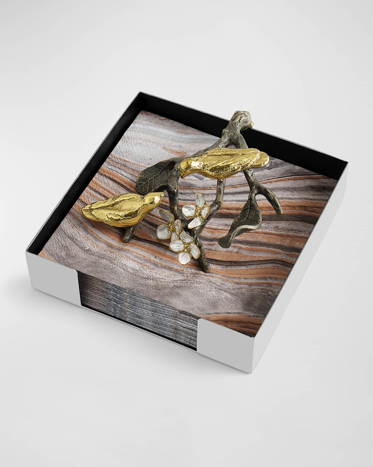 Michael Aram Lovebirds Cocktail Napkin Holder 