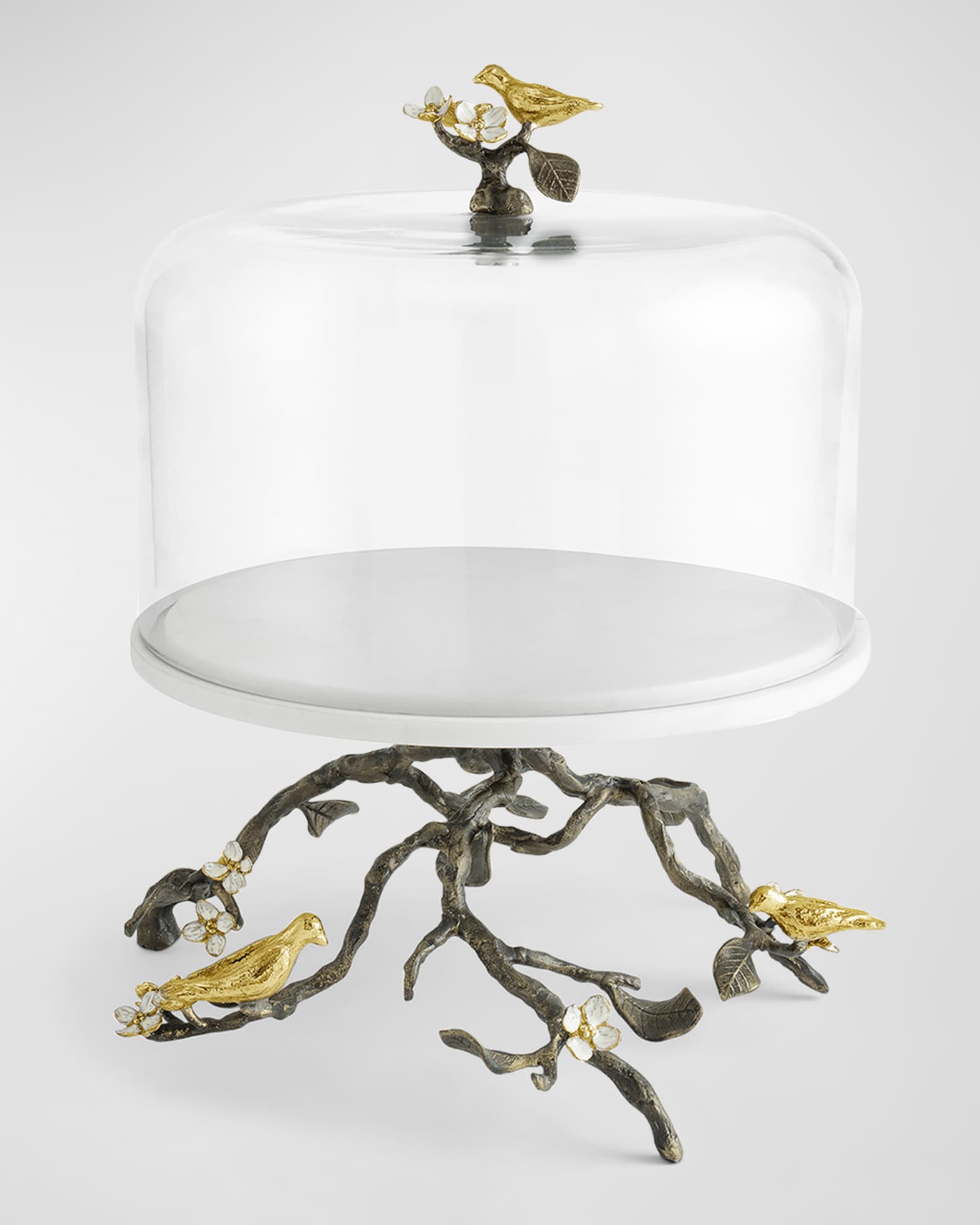 Michael Aram Lovebirds Cake Stand With Dome Horchow