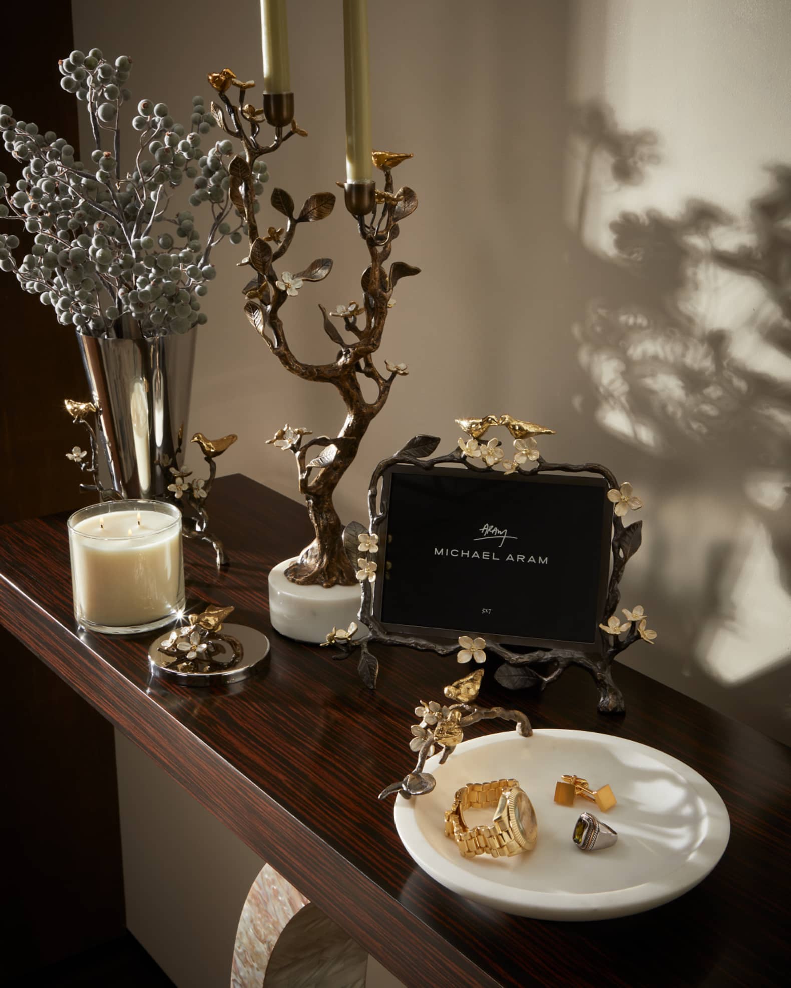 Michael Aram Lovebirds Candlelabra | Horchow