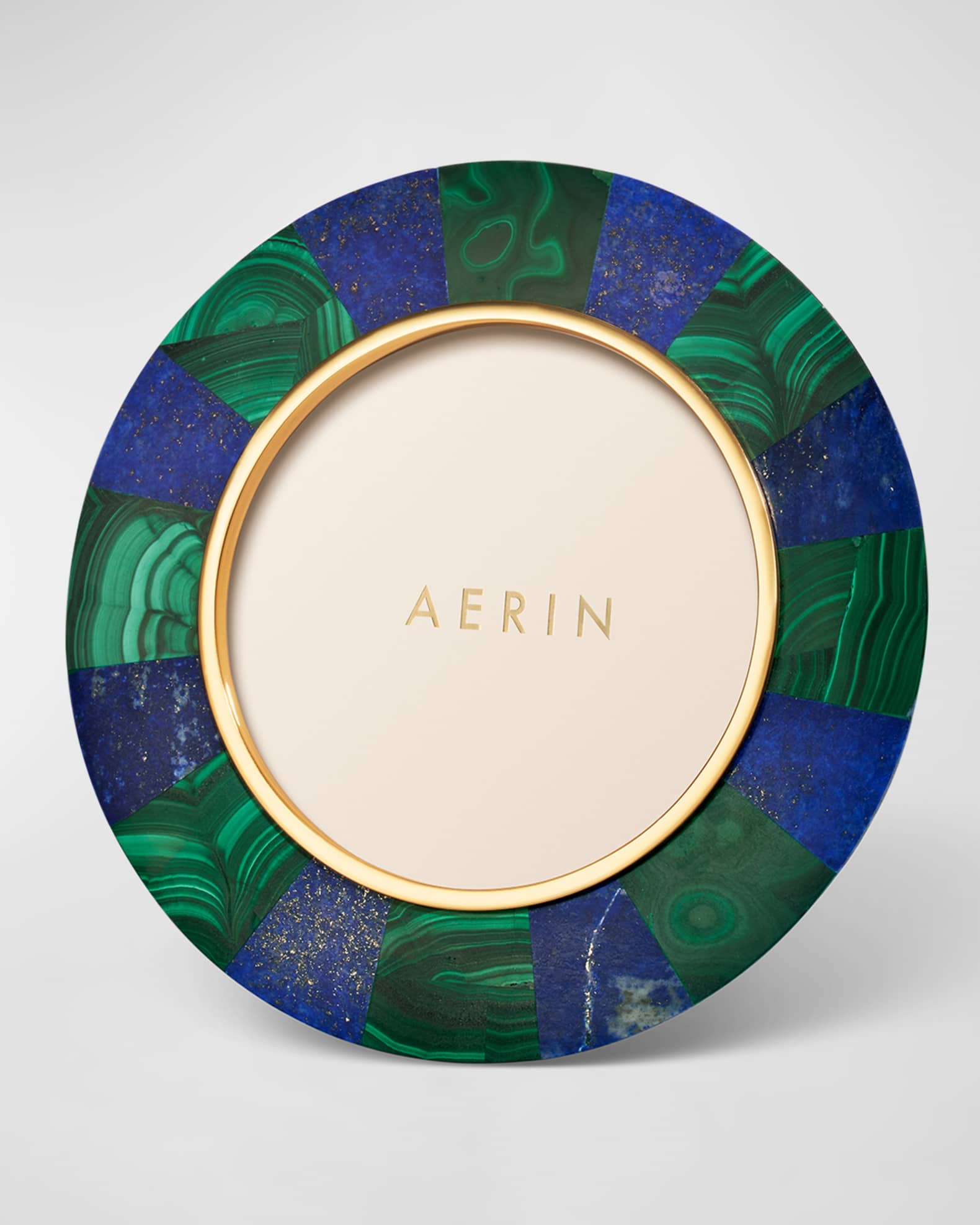 AERIN Cassiel Mosiac Round Picture Frame, 6" Horchow