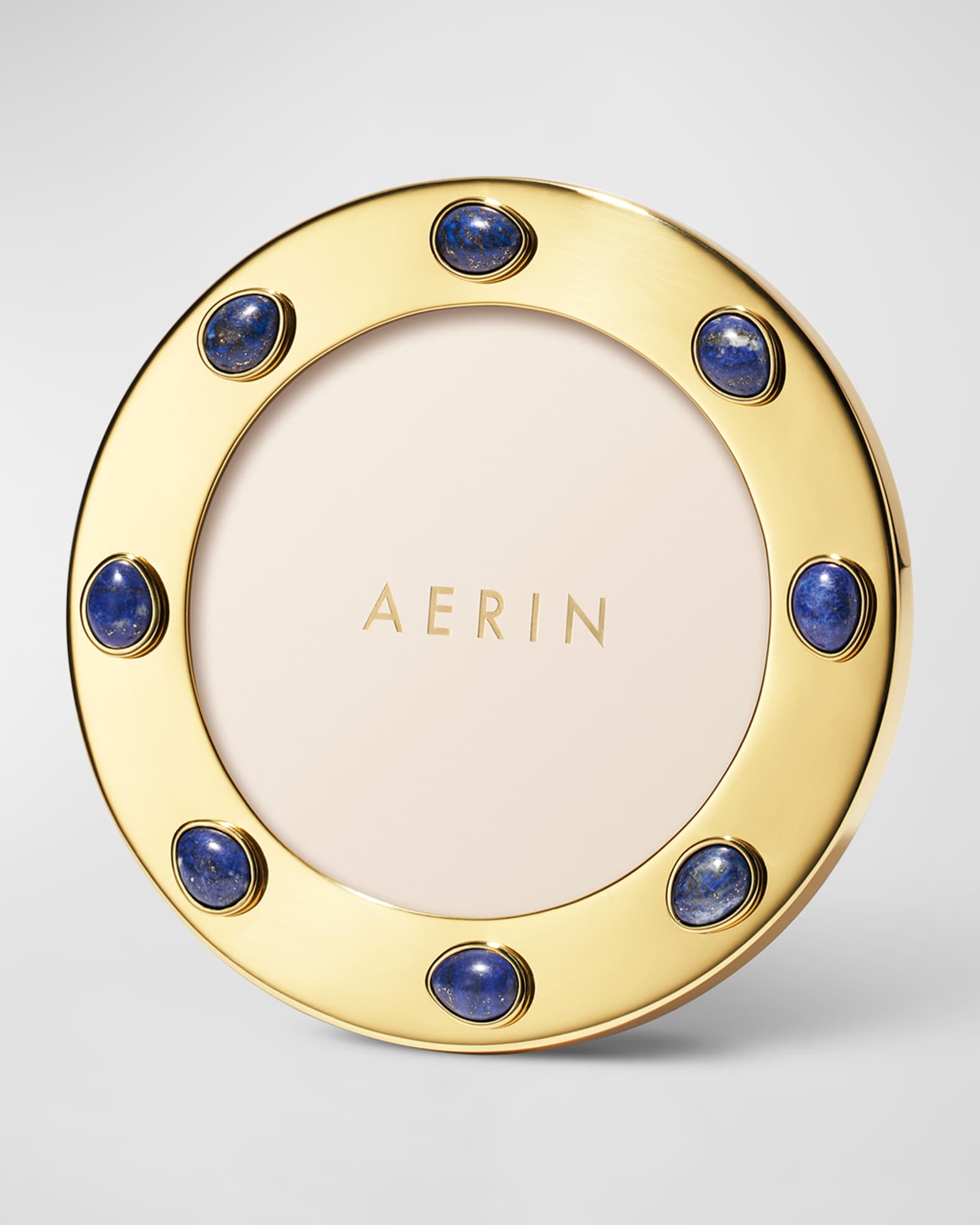 AERIN Augusta Gemstone Round Picture Frame, 5" Horchow