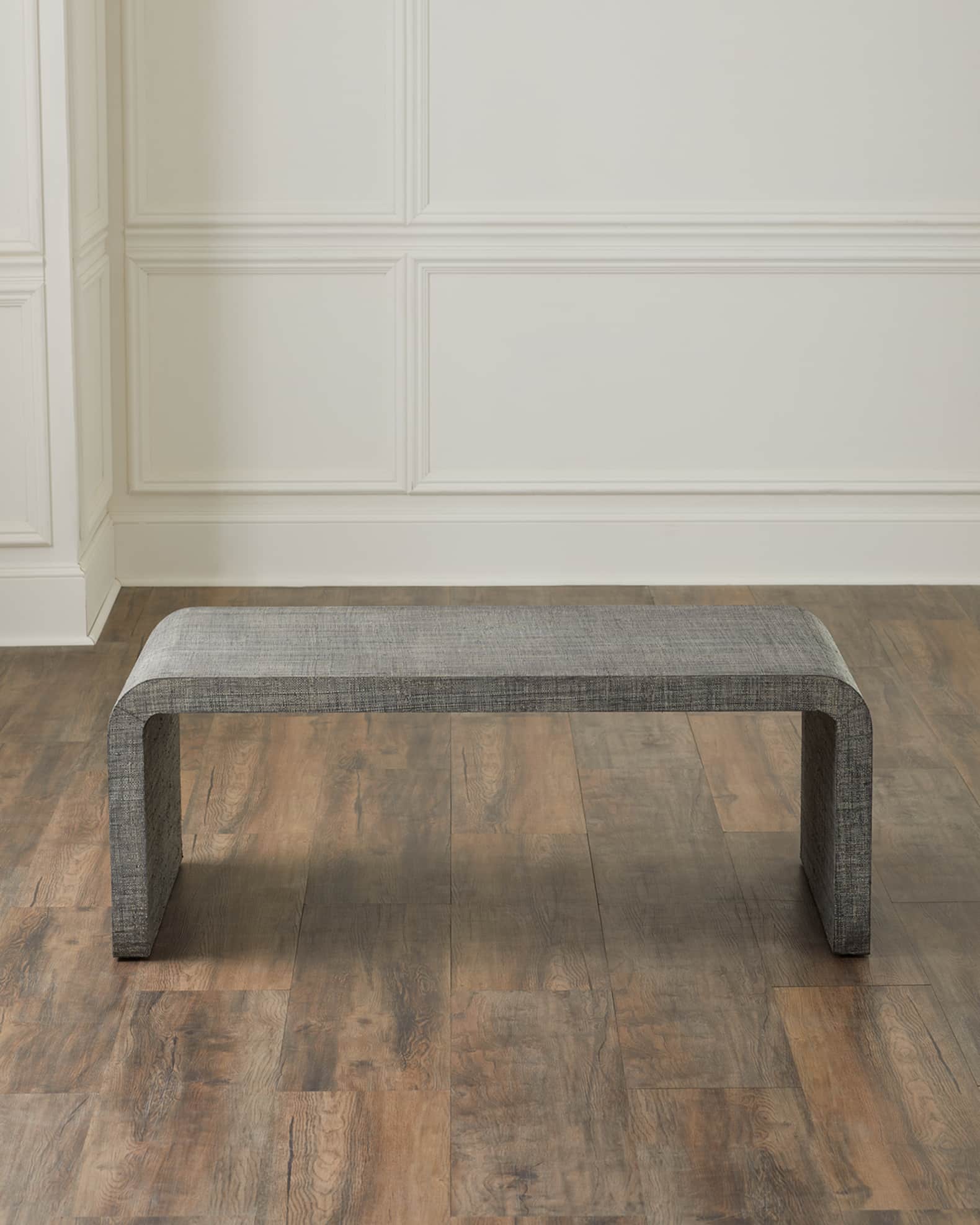 Natural Wood Curved Edge Coffee Table