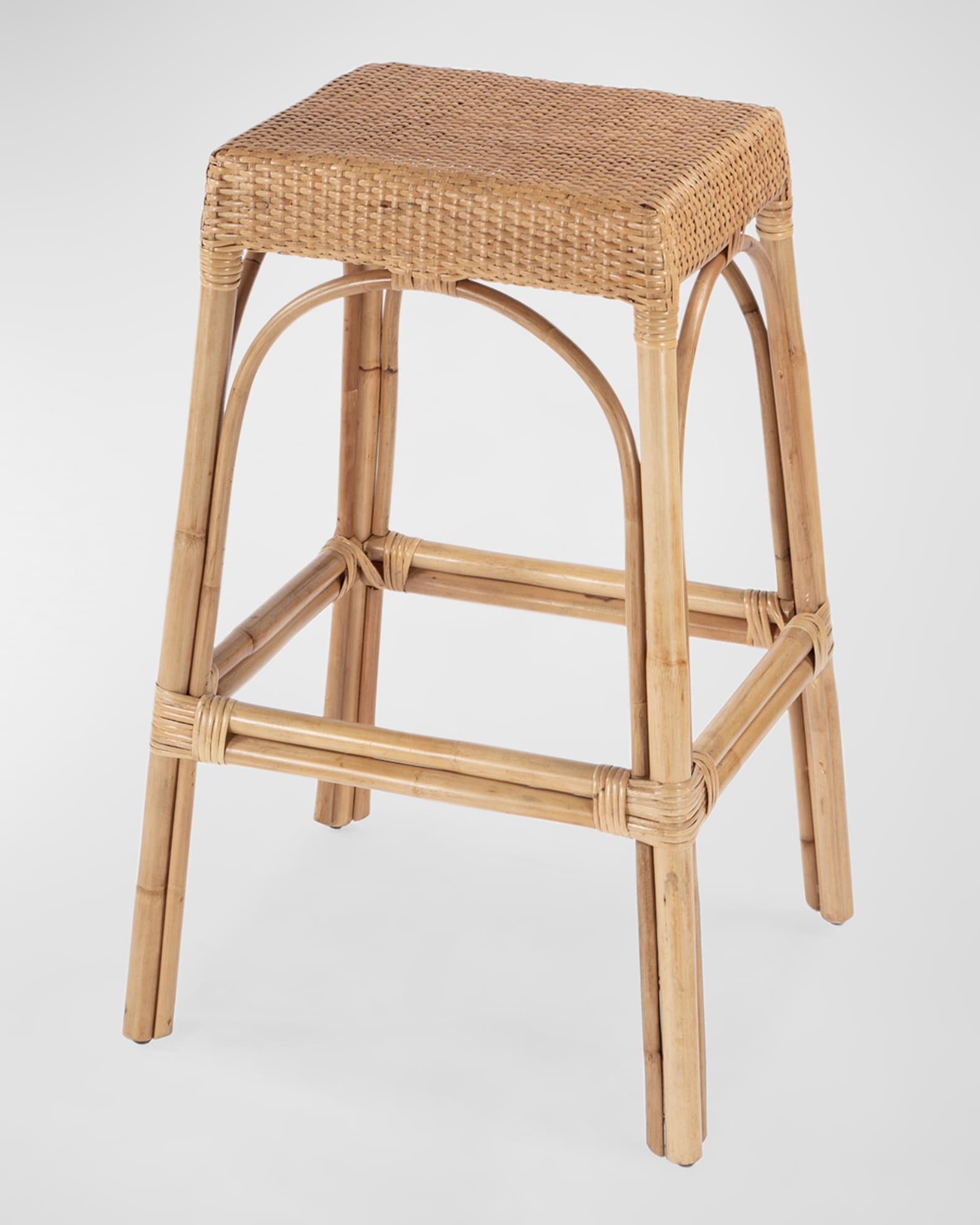 Rattan discount high stool