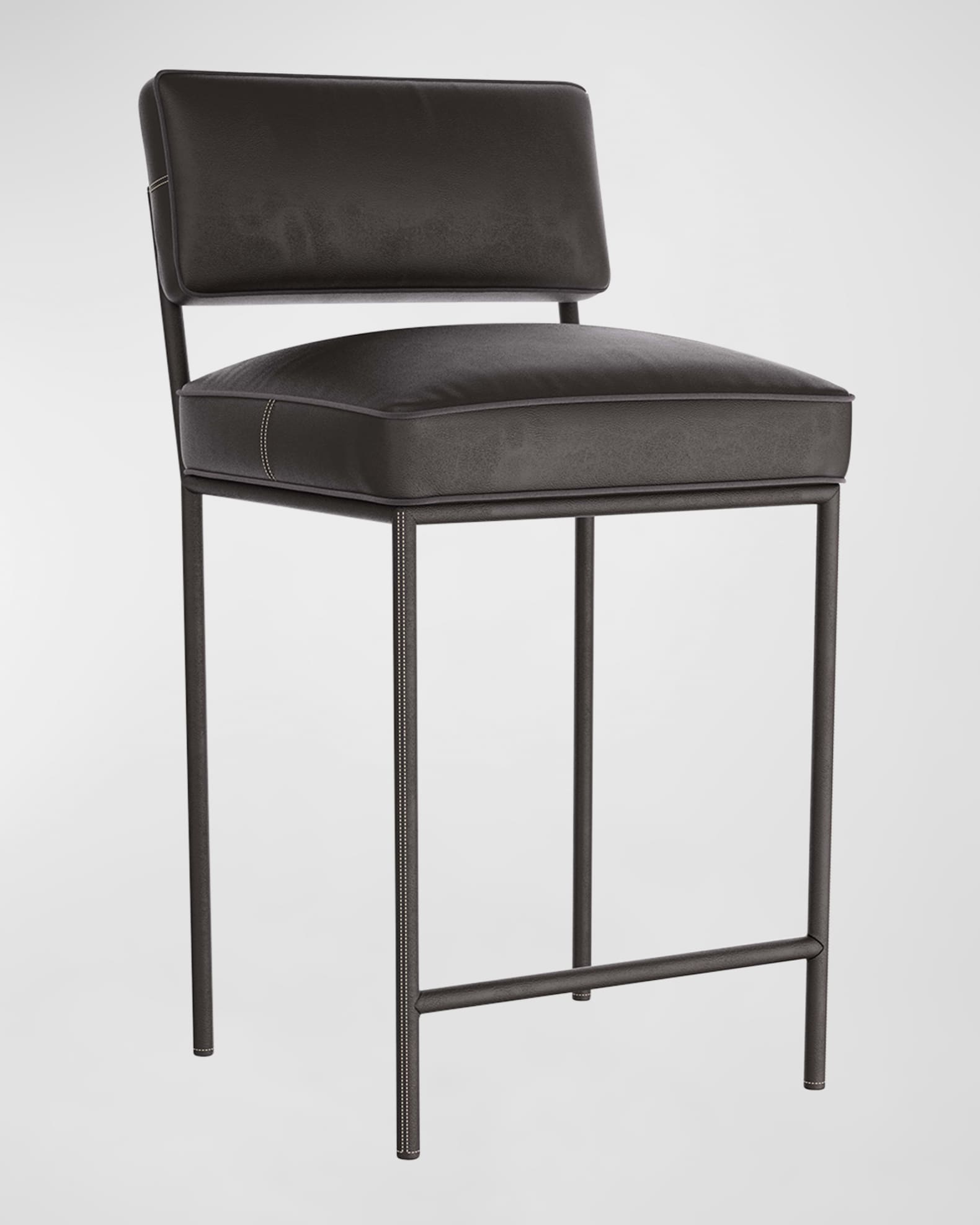 Arteriors Topanga Leather Counter Stool, 26.5" 