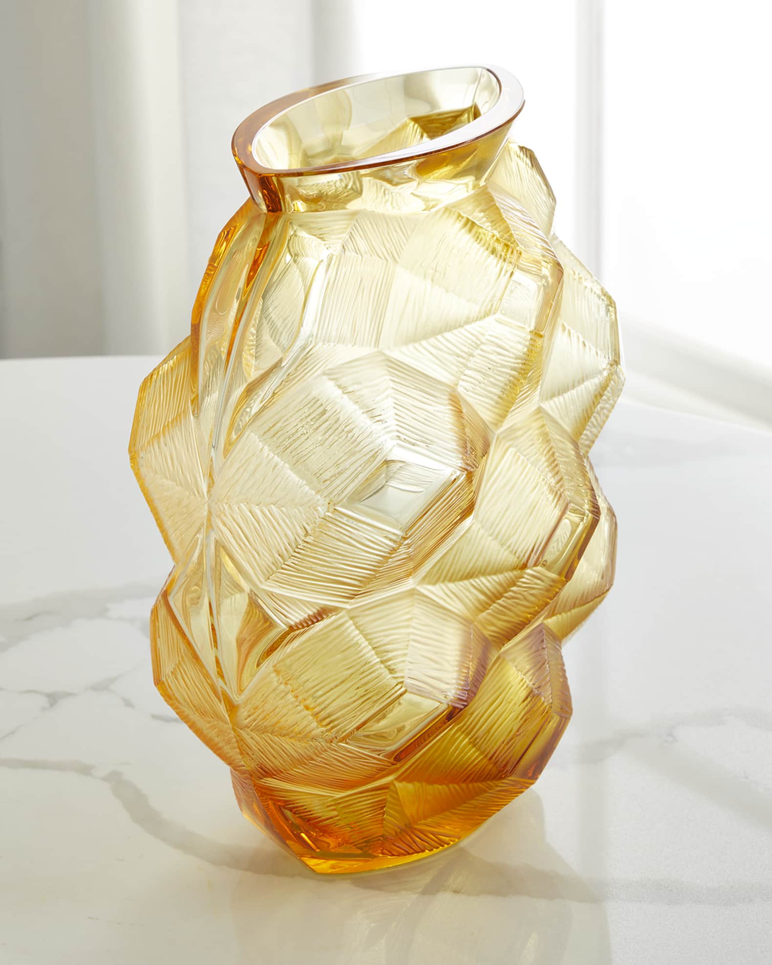 Lalique Amber Turtle Vase - 10