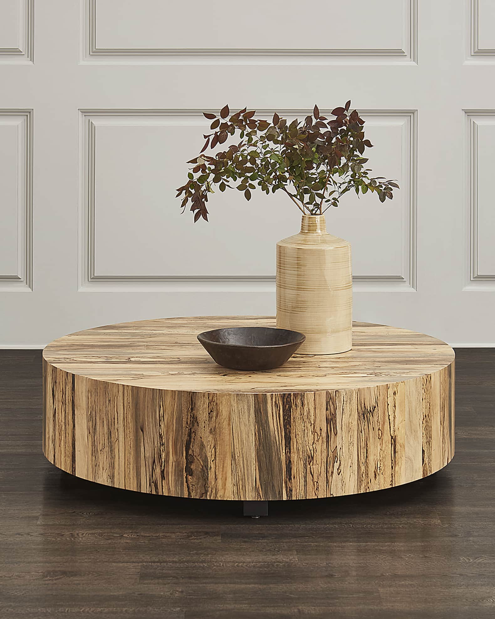 Round tree store coffee table