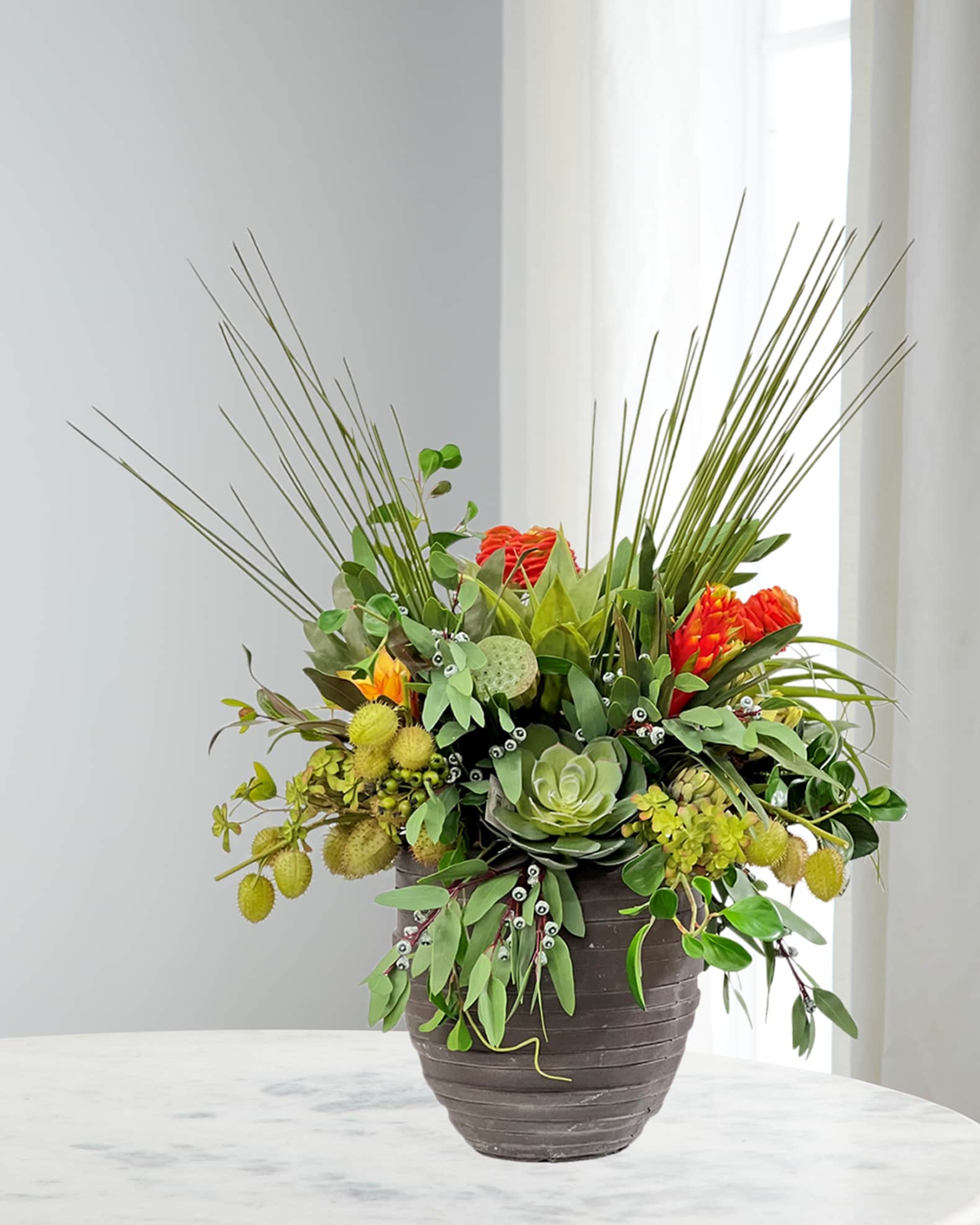 Fake floral arrangements for home 2025