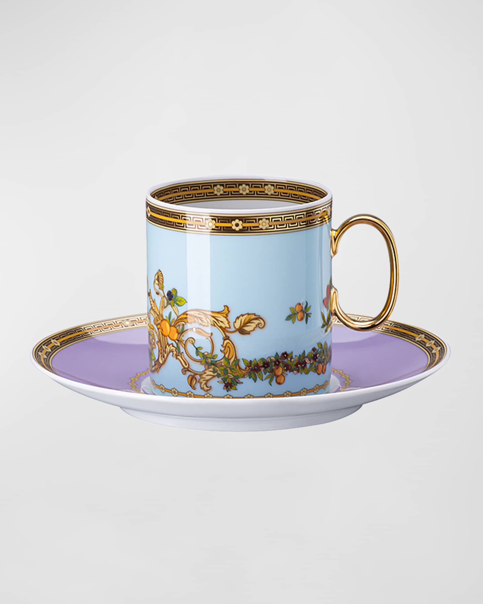 Versace Butterfly Garden Modern Coffee Cup & Saucer Set Horchow