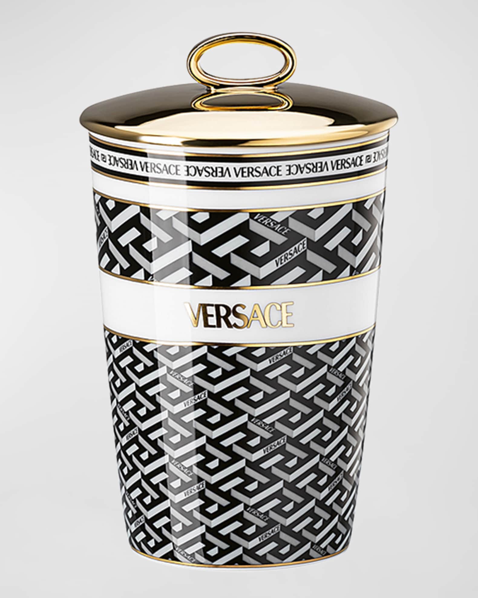 Versace La Greca Signature Scented Votive with Lid 