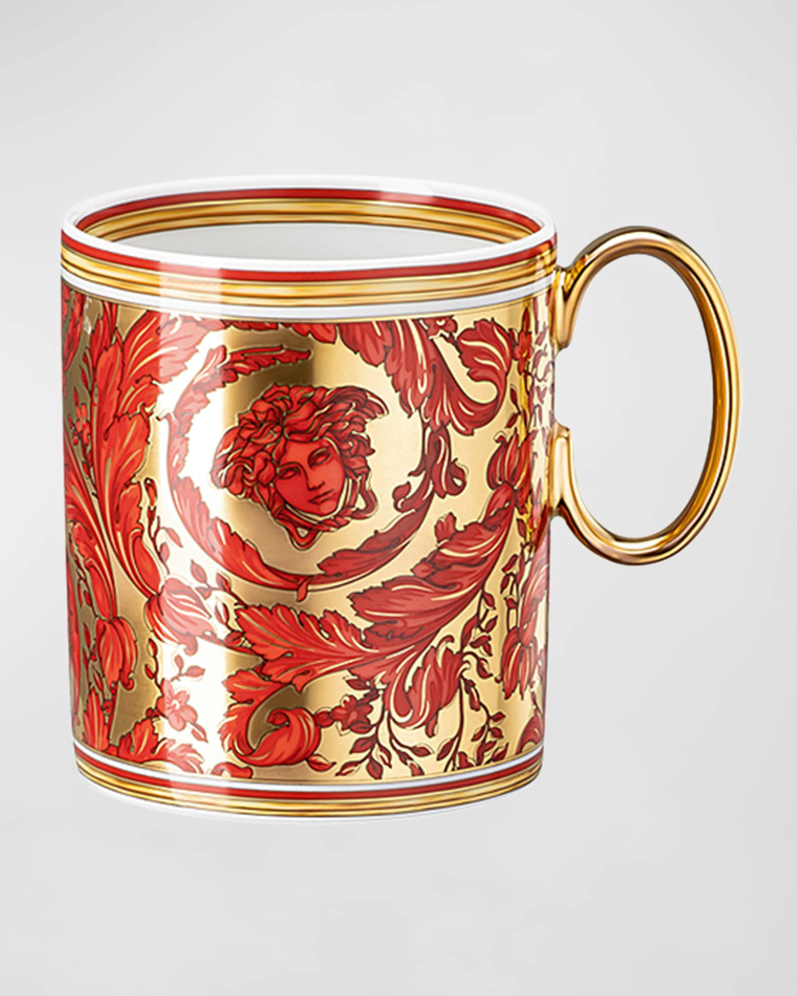 Versace Medusa Garland Red Mug, 11 Oz. | Horchow
