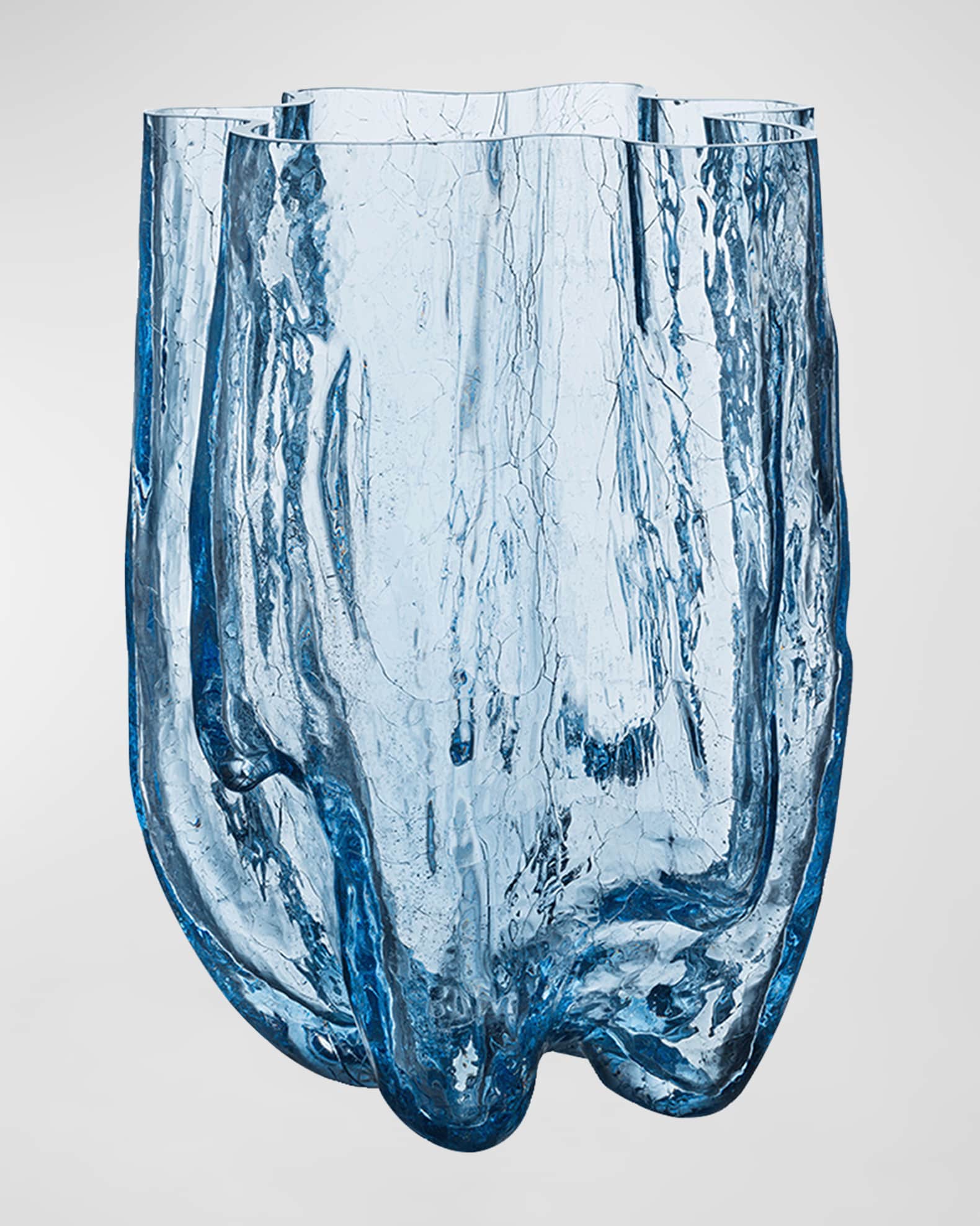 Kosta Boda Crackle Circular Vase, XL Horchow