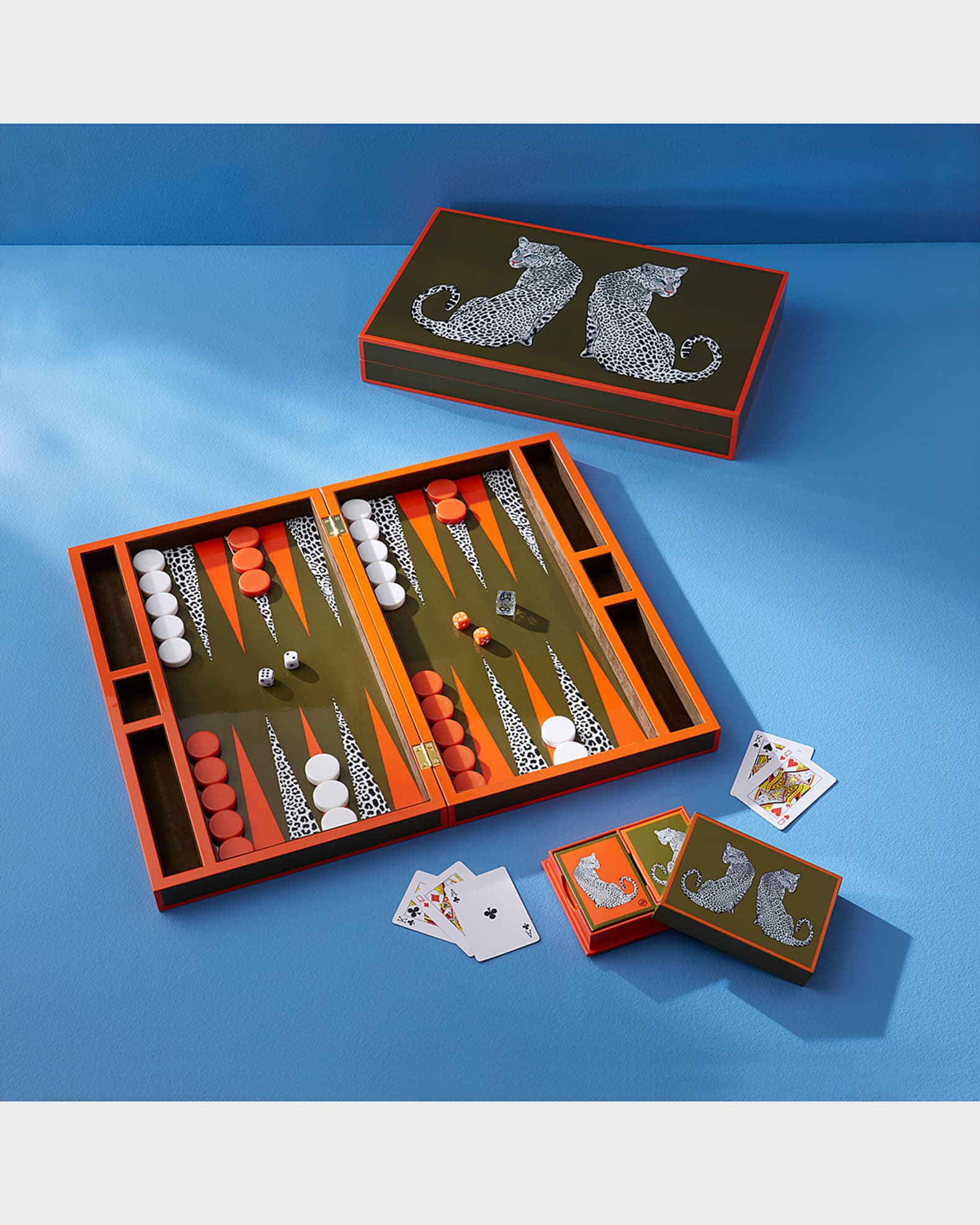 Jonathan adler leopard backgammon set horchow