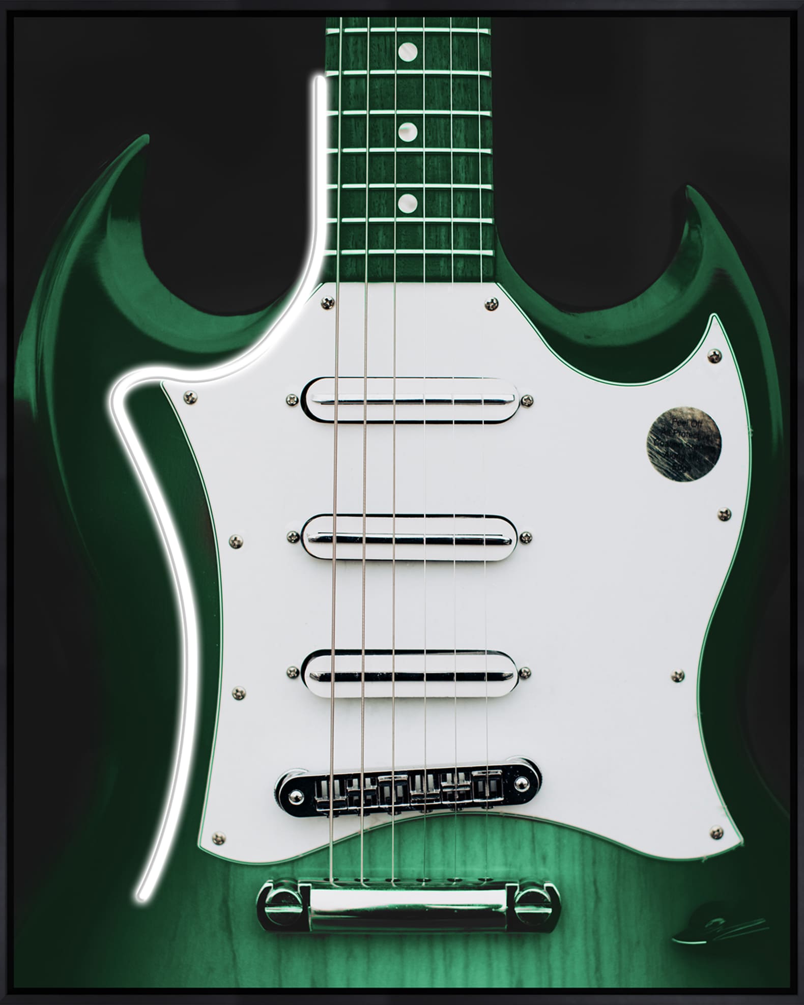 "Guitar And Rhythm I" Framed Giclee by Addison Jones Horchow