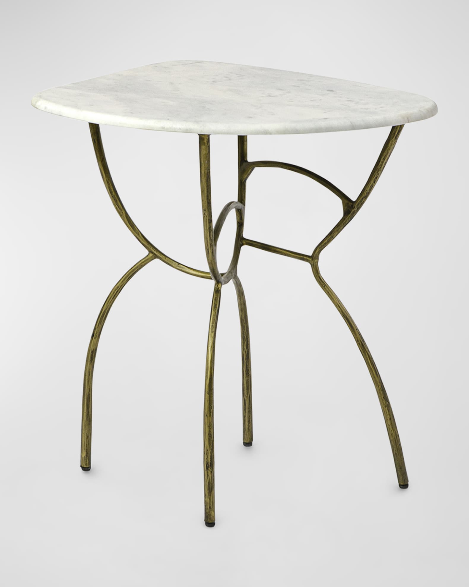 Tall marble deals top side table
