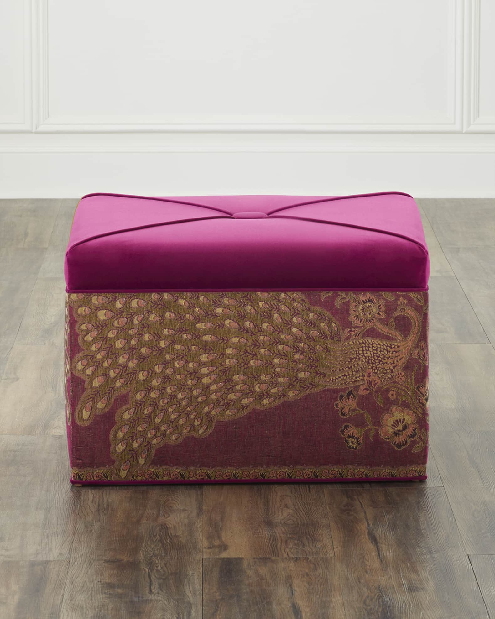 Peacock ottoman hot sale