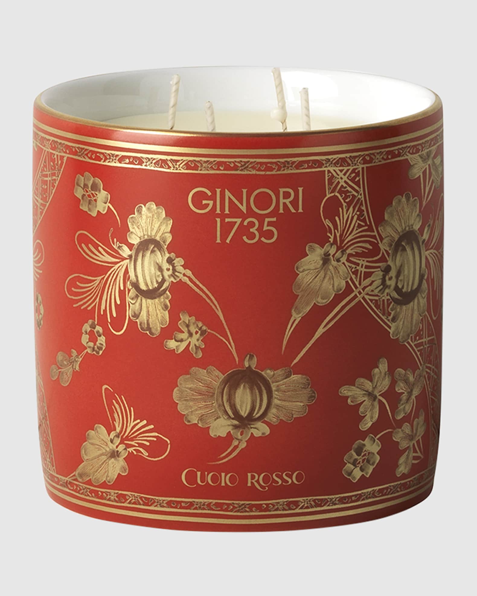 GINORI 1735 Oriente Italiano Rubrum Cuoio Rosso Candle, 700g 