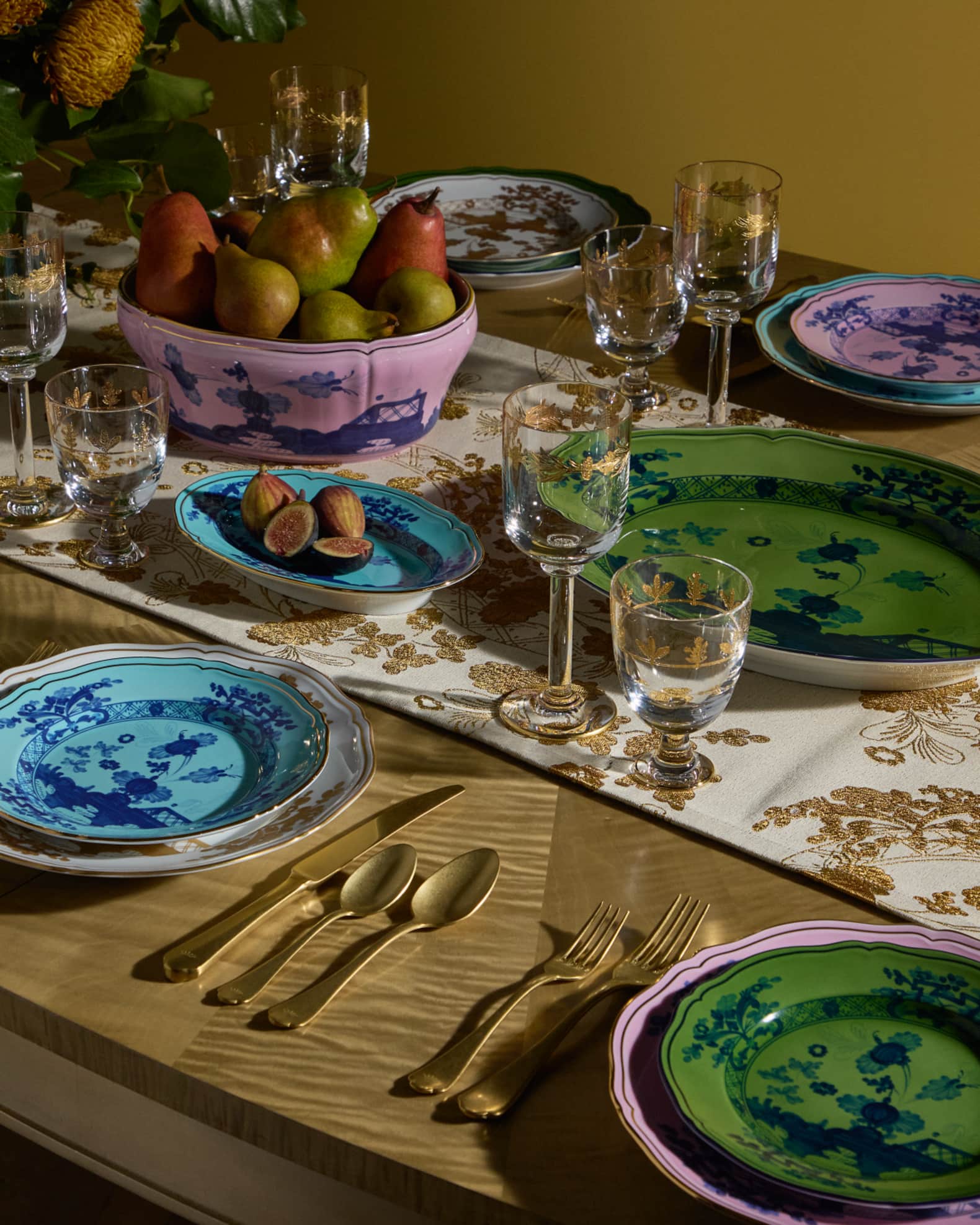 GINORI 1735 Oriente Italiano Aurum Soup Plate | Horchow