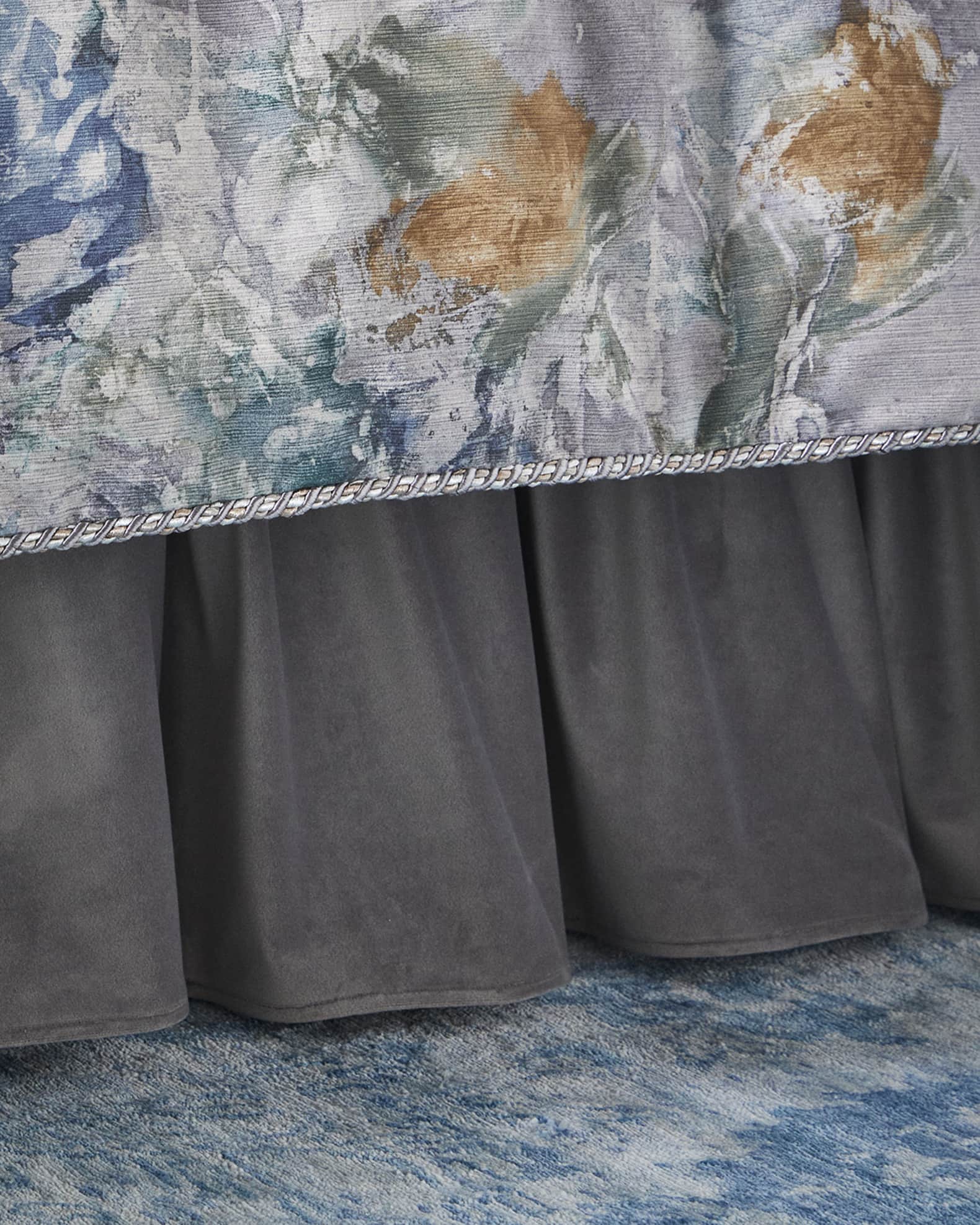 Austin Horn Collection Cloe Velvet Ruffled Bed Skirt, King Horchow