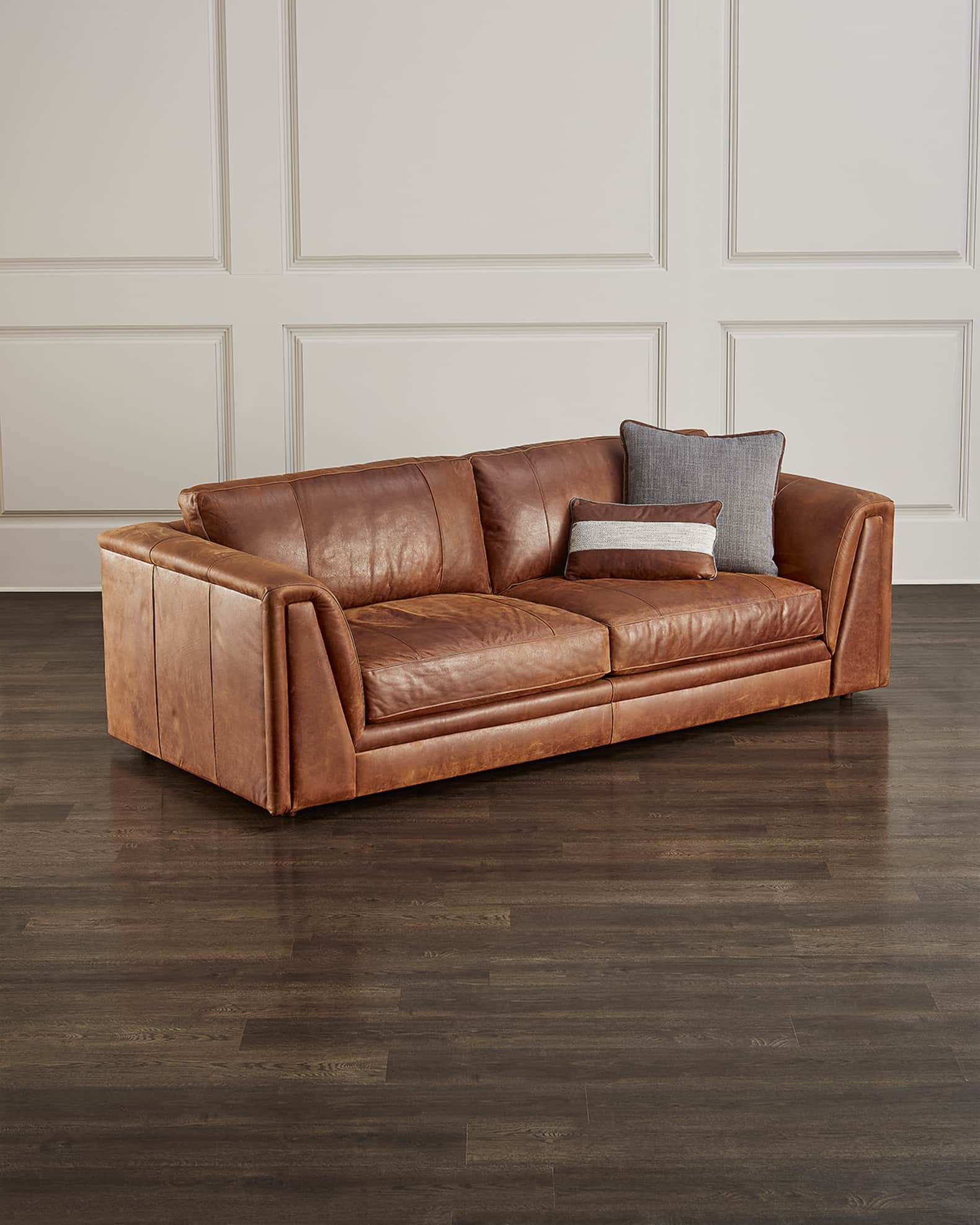 Bradington young leather sofa outlet