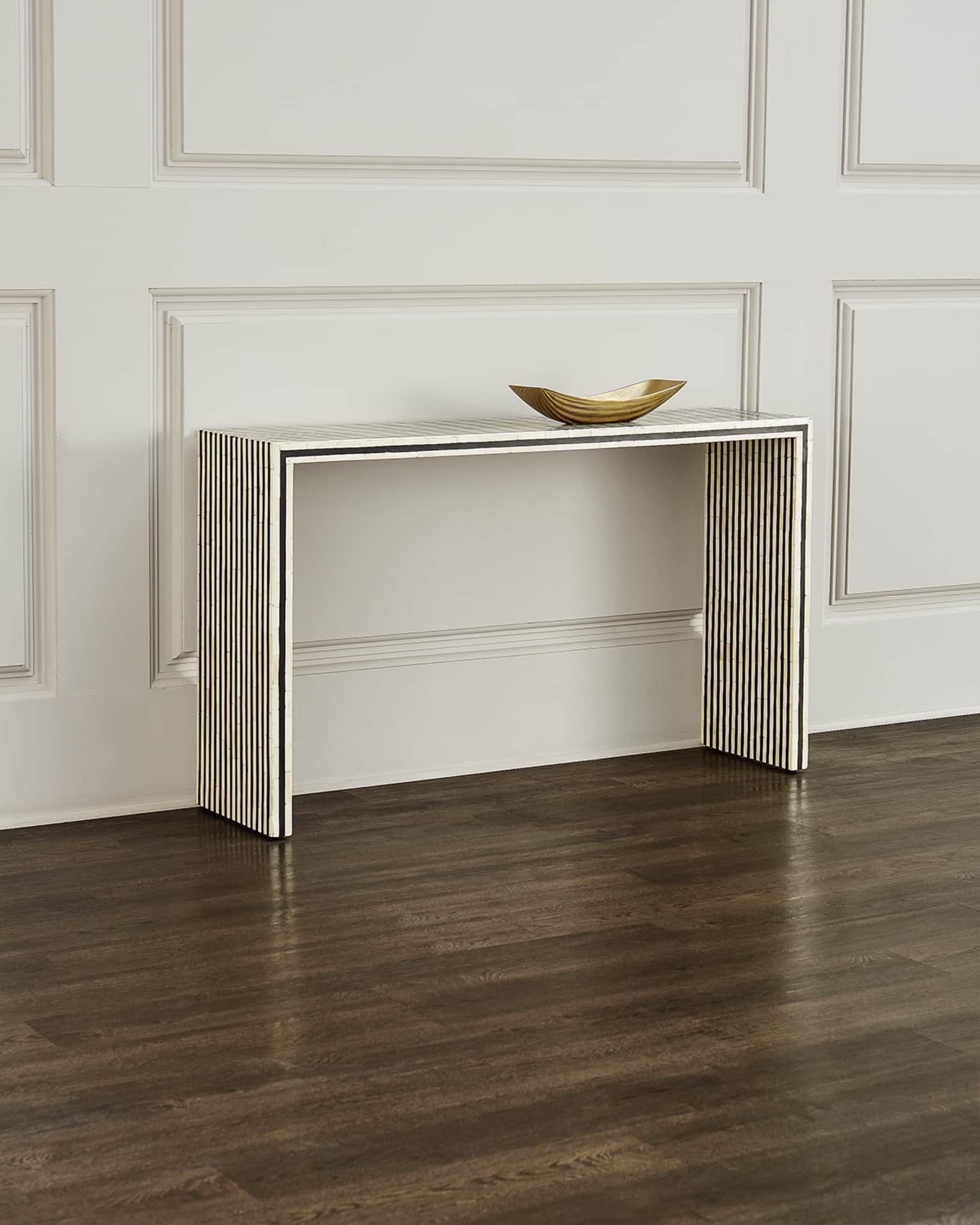 Bone inlay online hallway table