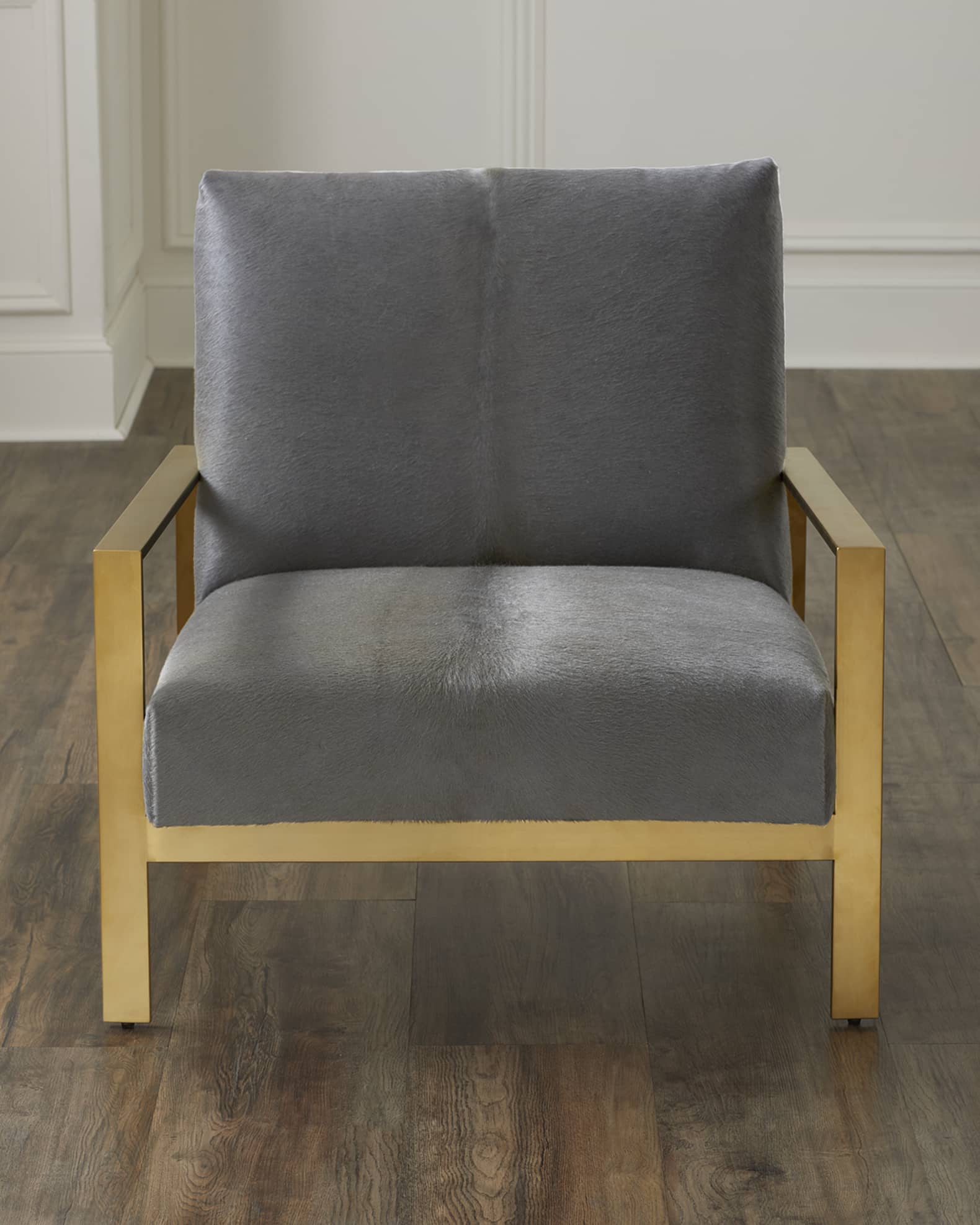 Massoud Cecila Hairhide Accent Chair