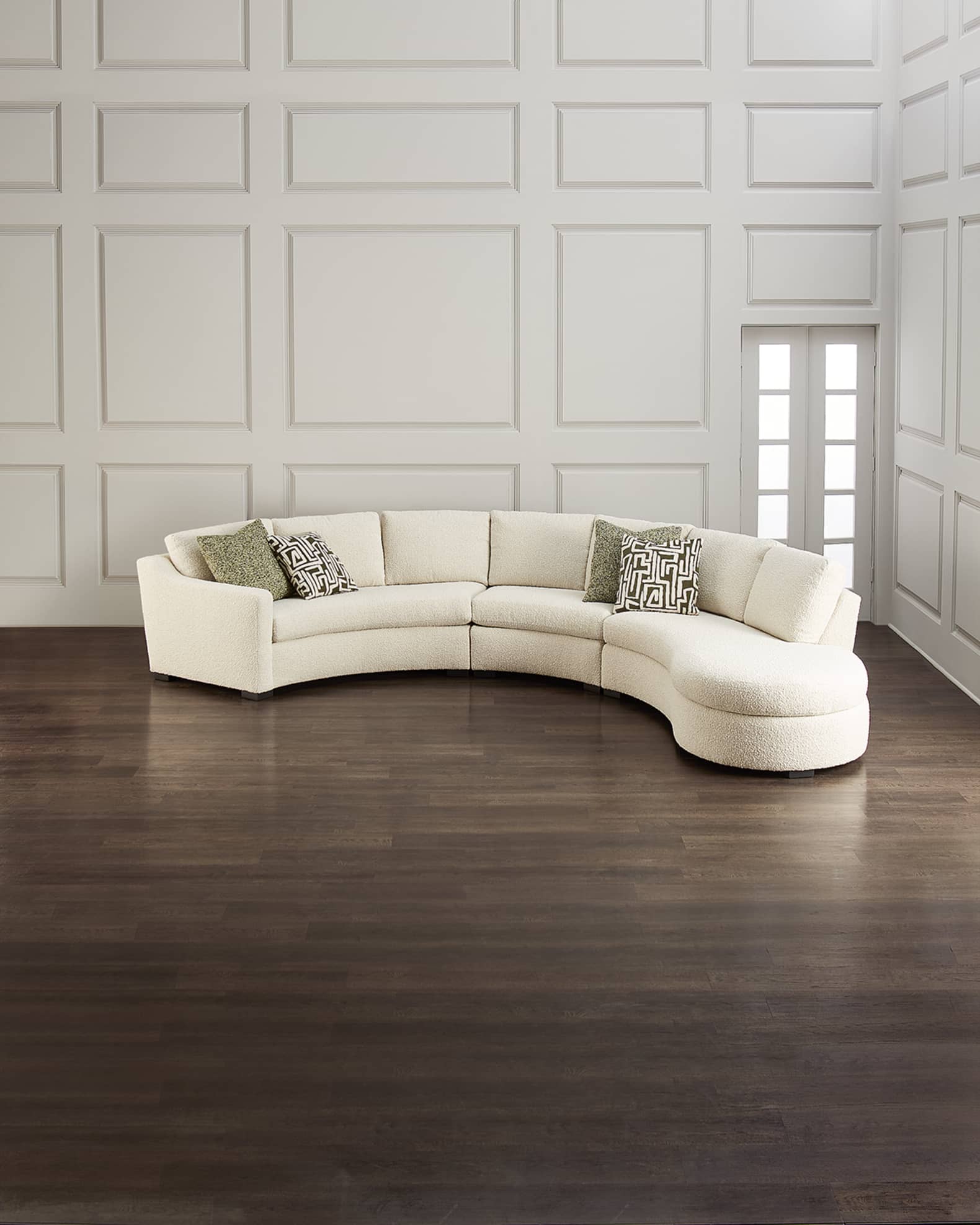 Curved sectional hot sale