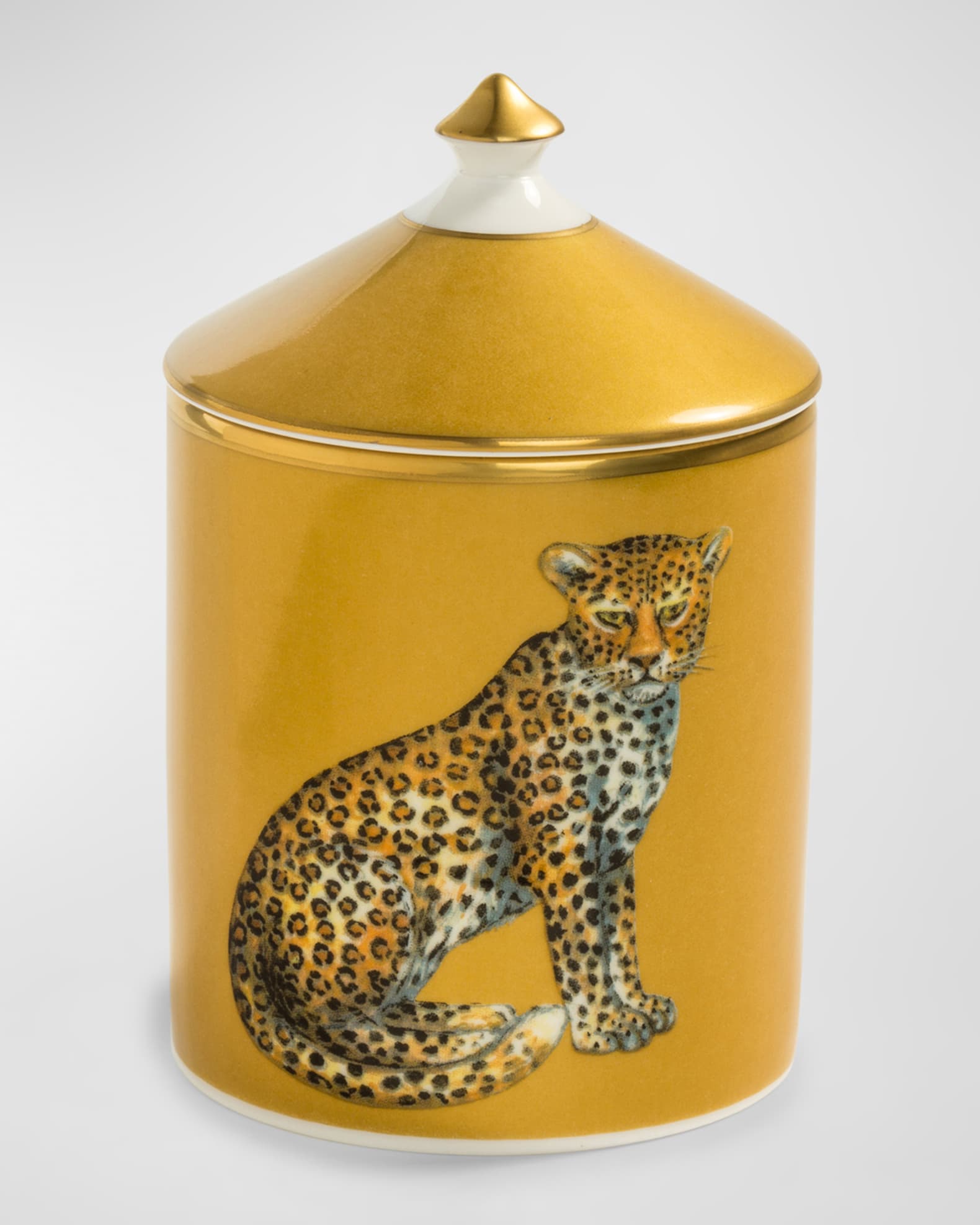 Halcyon Days Leopard Gold Jasmine Lidded Candle 