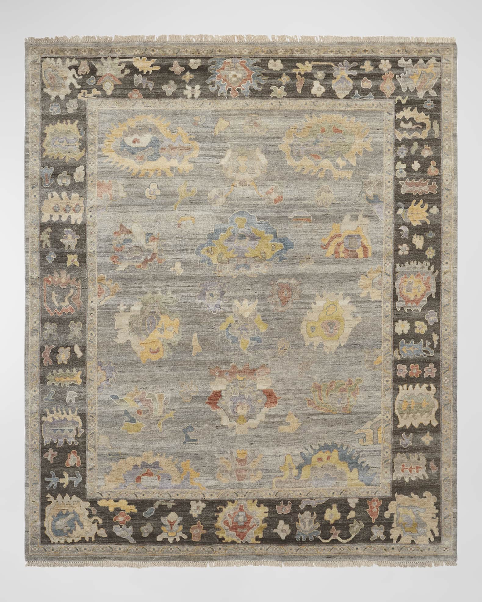 Haven & Loom Eleanor Gray Hand-Knotted Rug, 6' x 9'