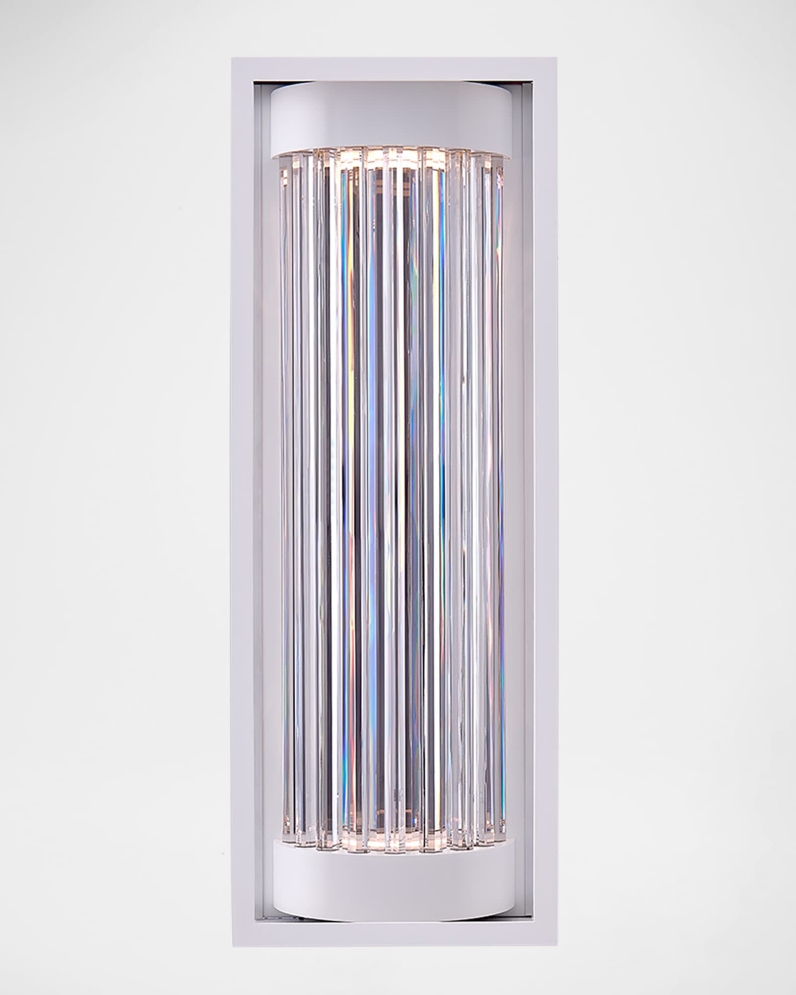 Allegri Crystal by Kalco Lighting Cilindro LED Outdoor Sconce, 28"