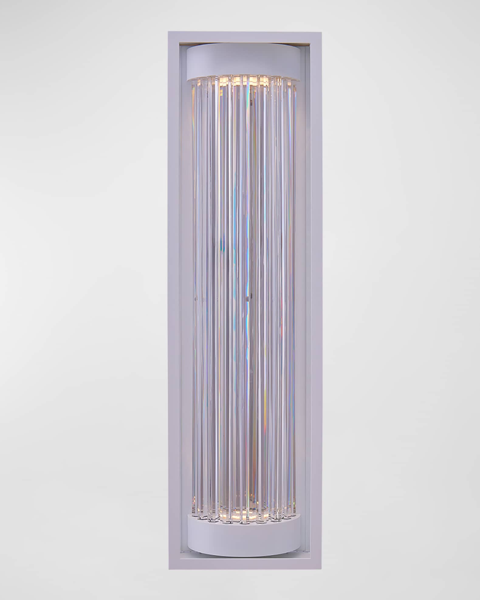 Allegri Crystal by Kalco Lighting Cilindro LED Outdoor Sconce, 36"