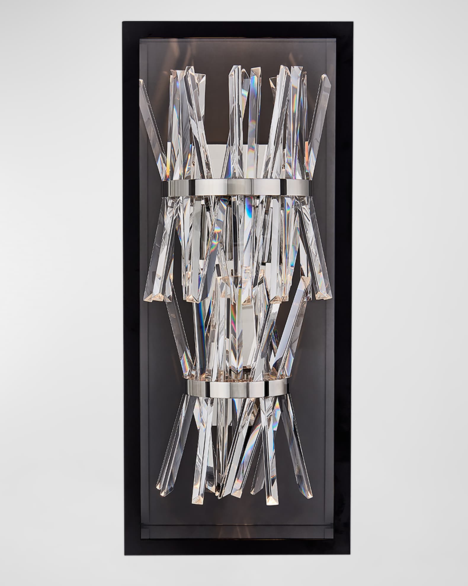 Allegri Crystal by Kalco Lighting Glacier LED Outdoor Sconce, 25"