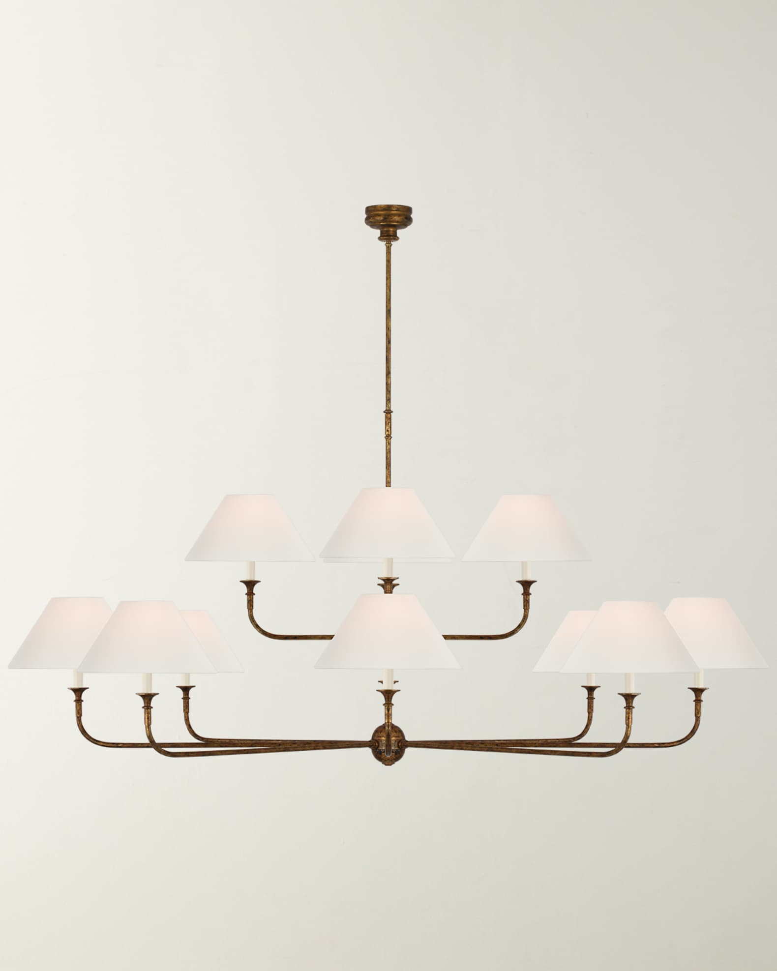 Visual Comfort Signature Piaf Oversized TwoTier Chandelier by Thomas O'Brien Horchow