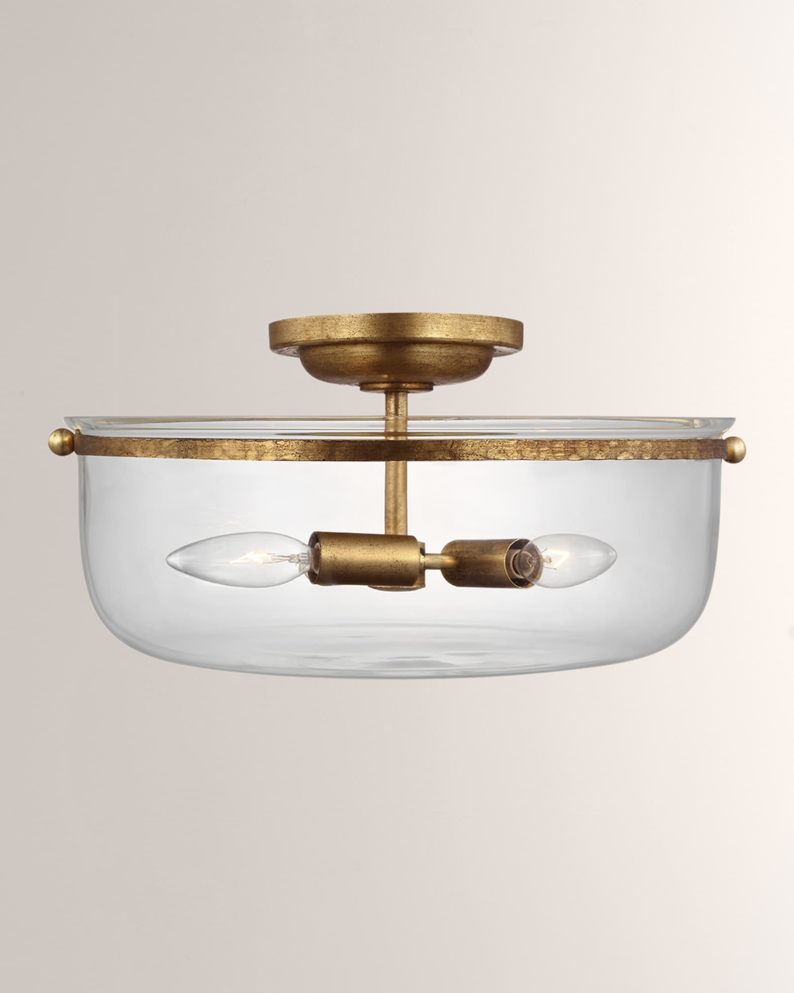 Mercury glass semi flush mount on sale