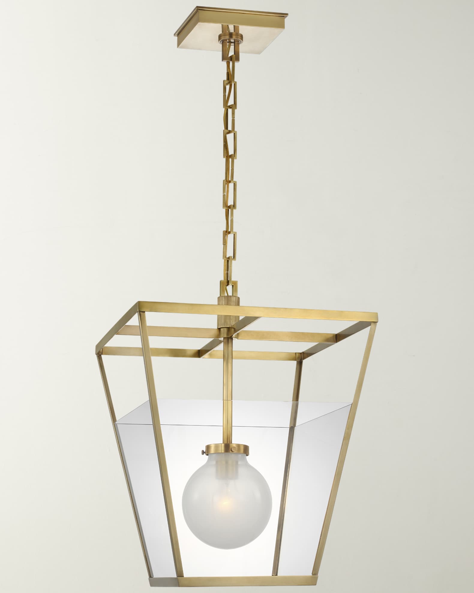 Visual Comfort Signature Illume Antiqued Brass Lantern