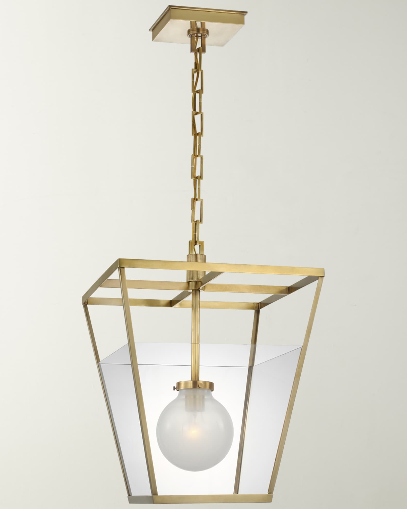 Antique brass lantern pendant sales