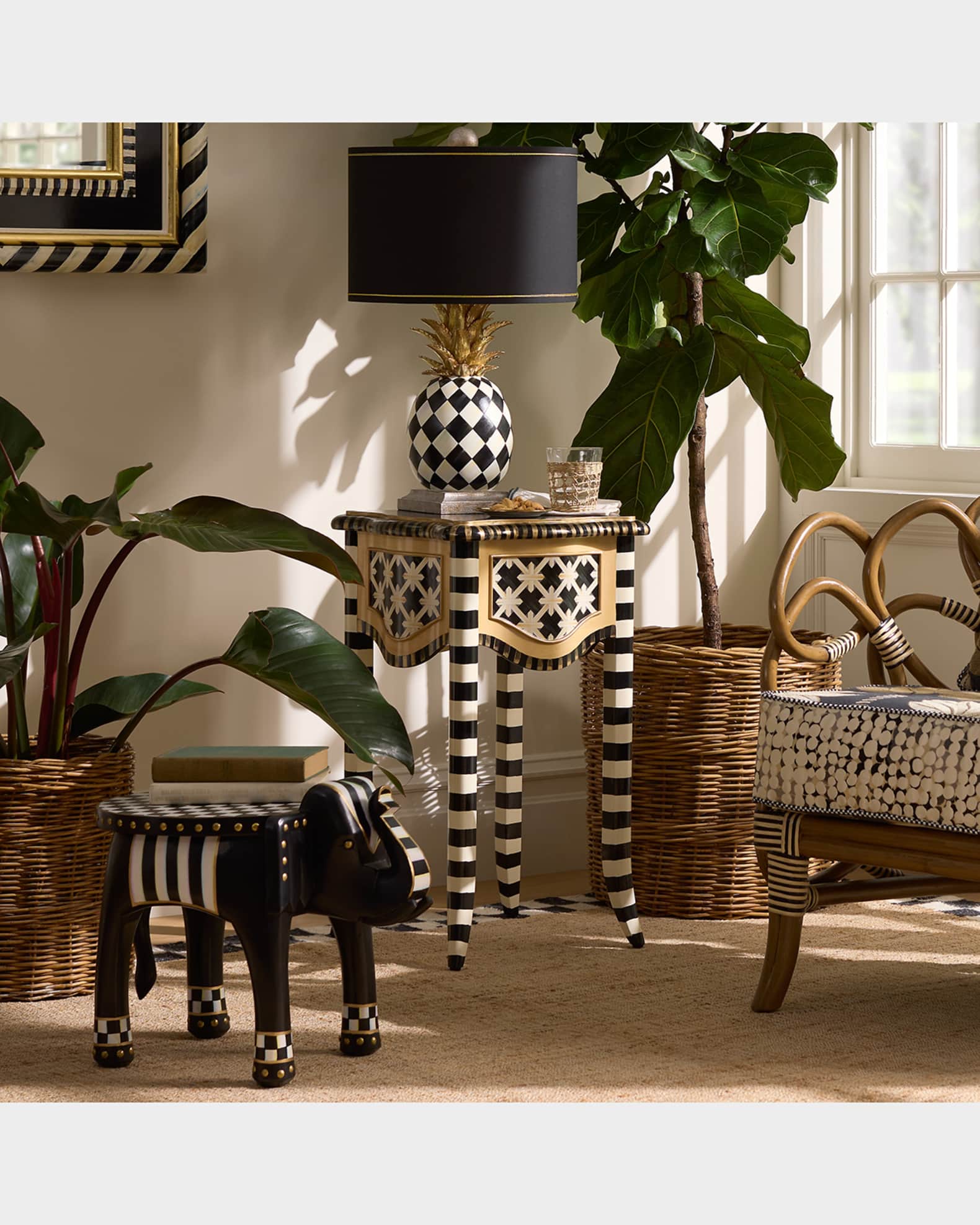 MacKenzie-Childs Wild Indoors Accent Table | Horchow