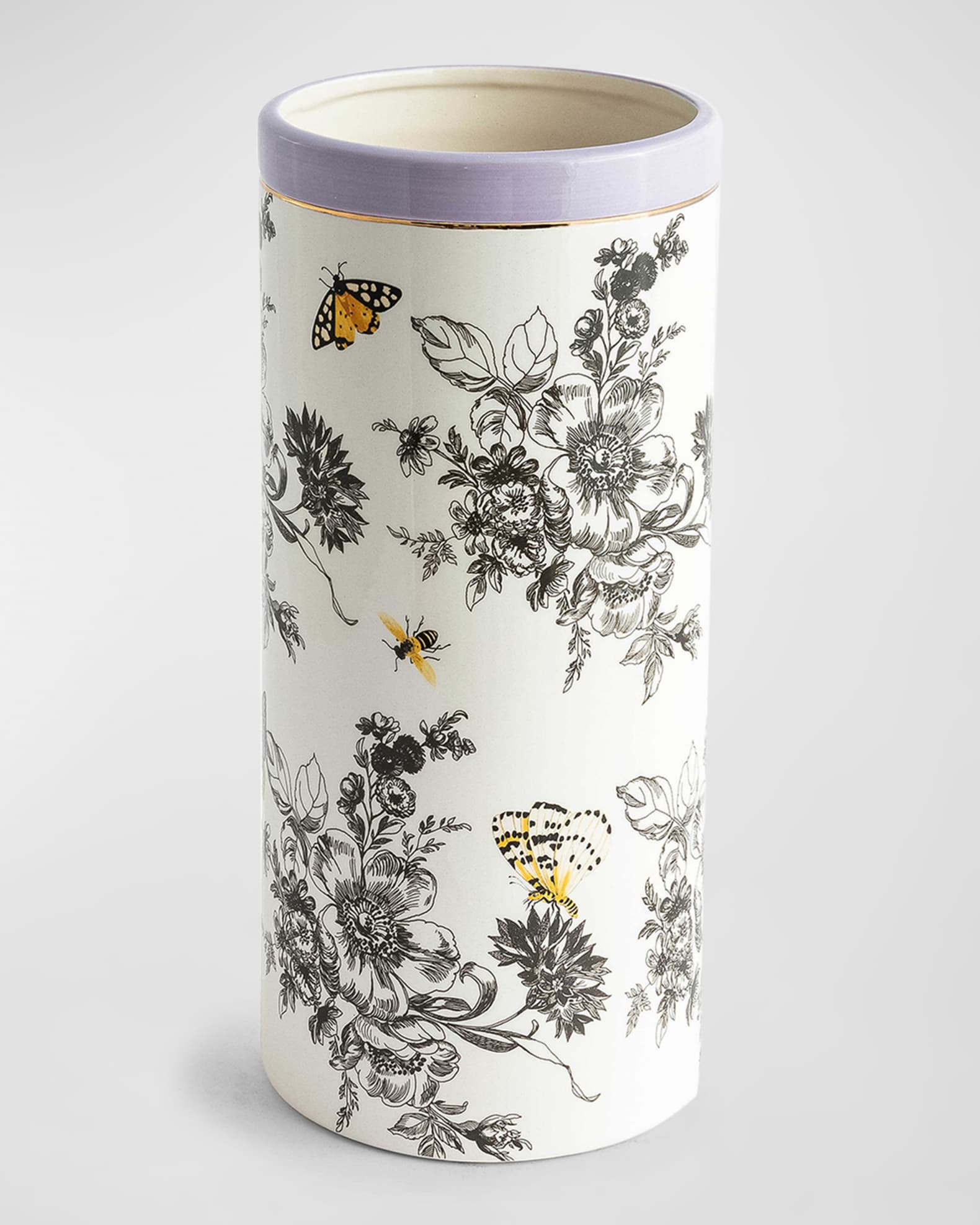 MacKenzie-Childs Butterfly Toile Vase, Tall