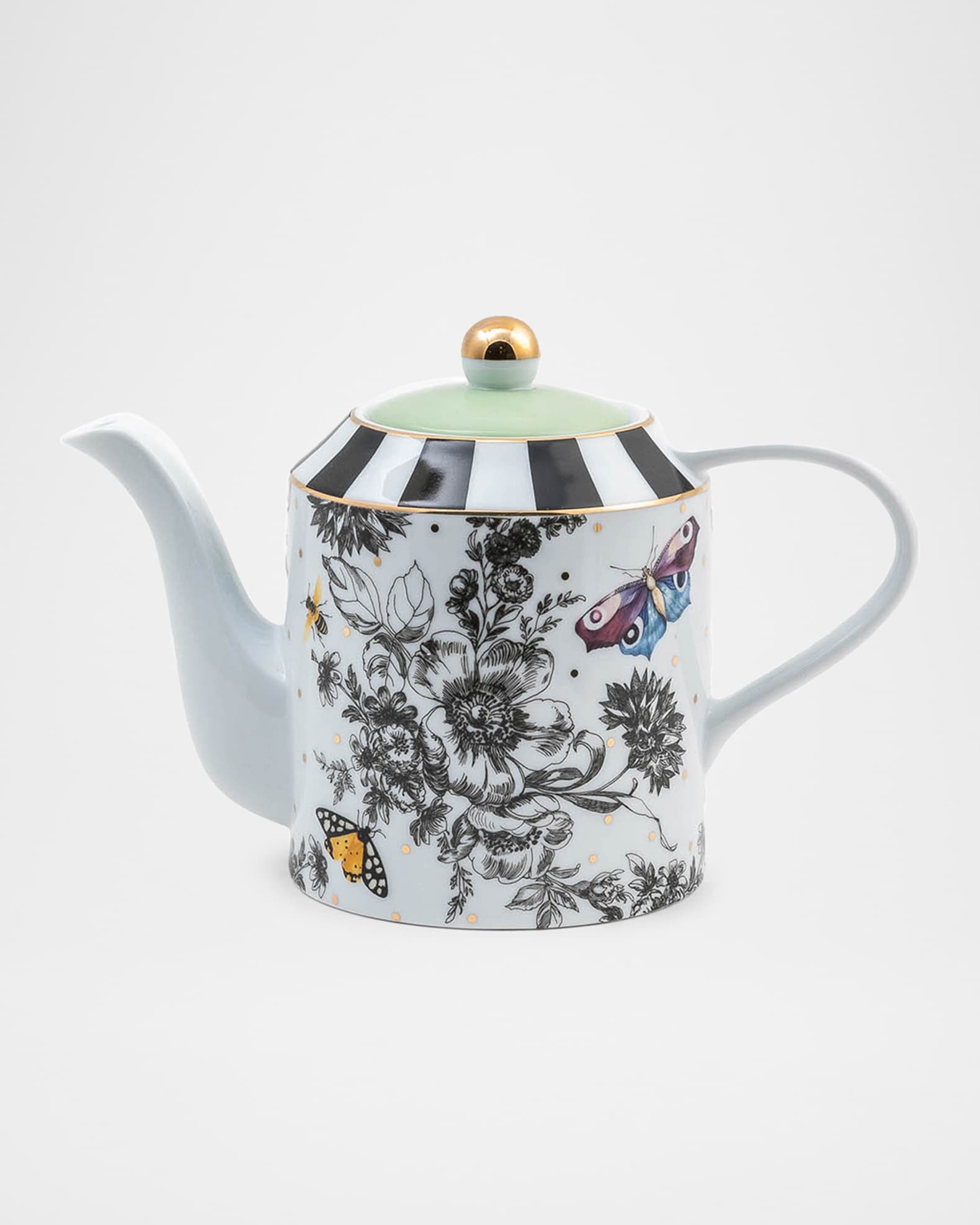 MacKenzie-Childs Butterfly Toile Teapot