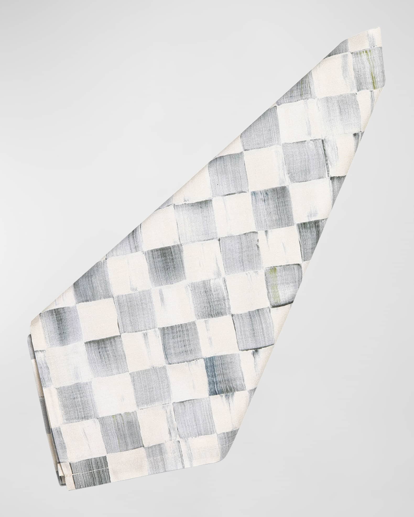 MacKenzie-Childs Sterling Check Napkin