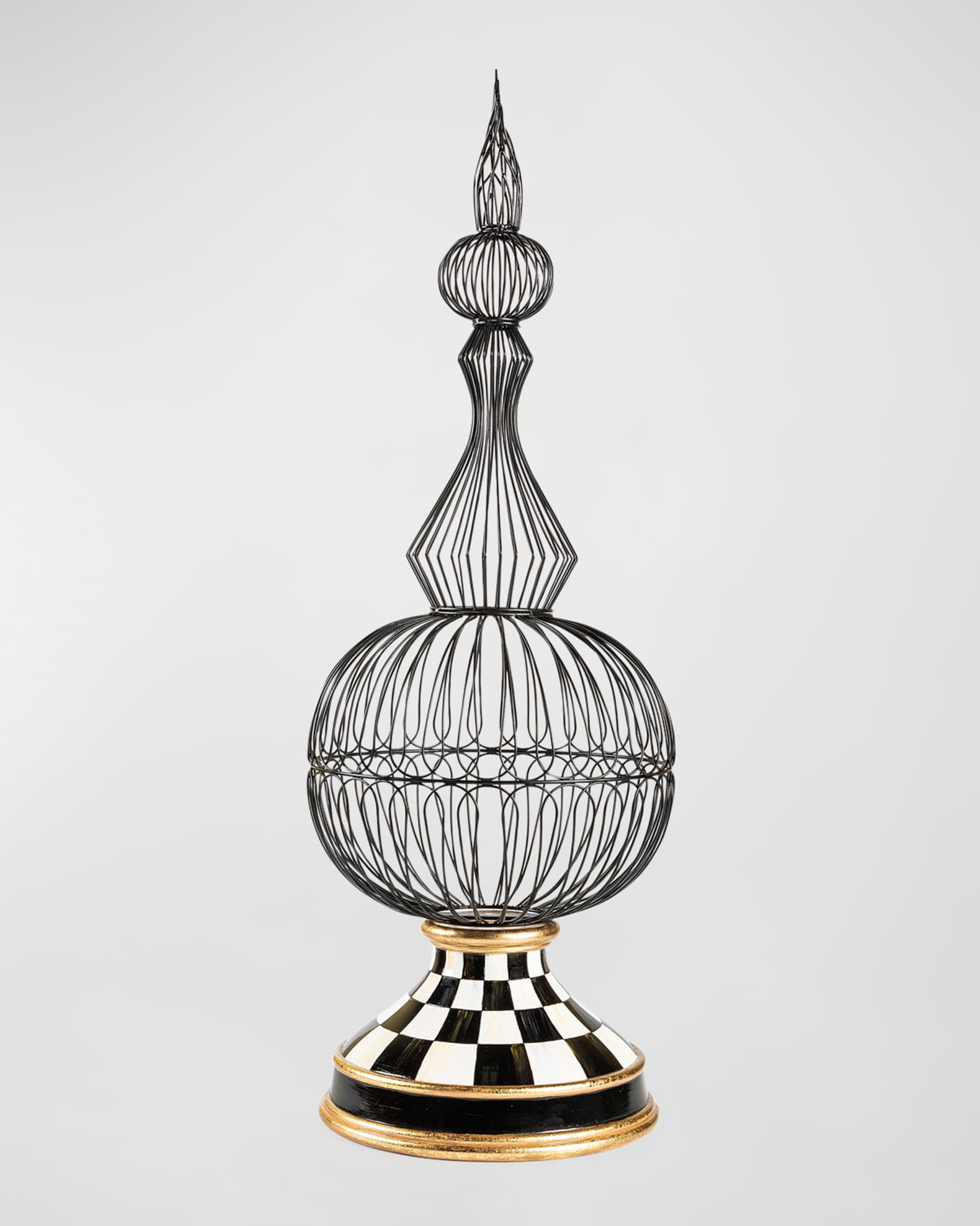 MacKenzie-Childs Small Courtly Check Wire Topiary | Horchow