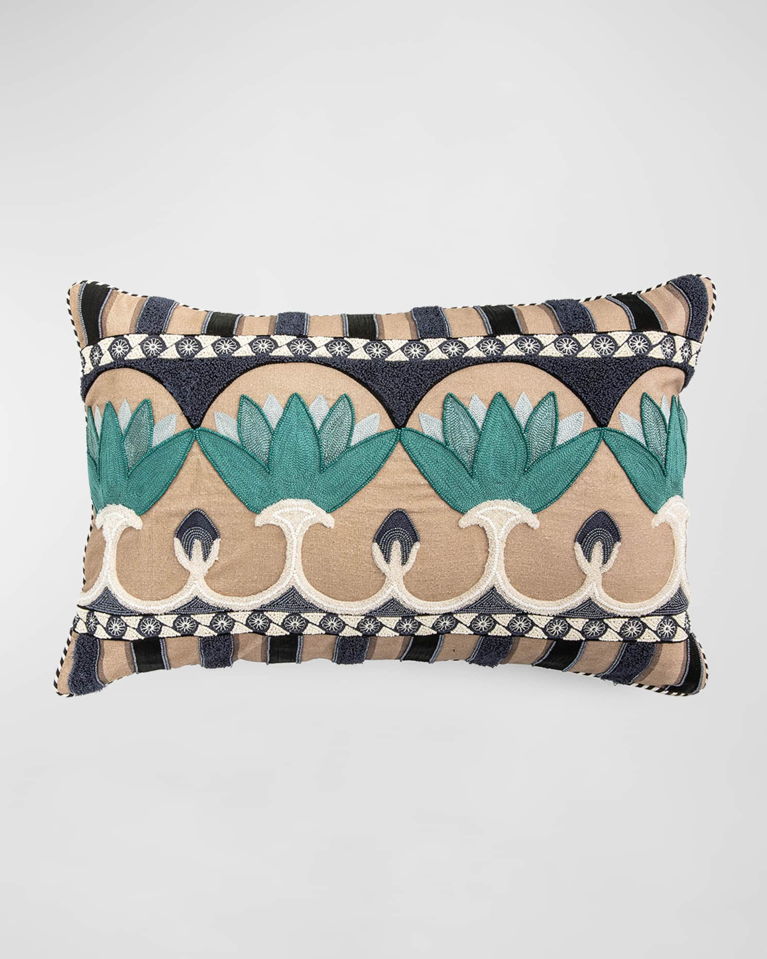 MacKenzie-Childs Lotus Lumbar Pillow